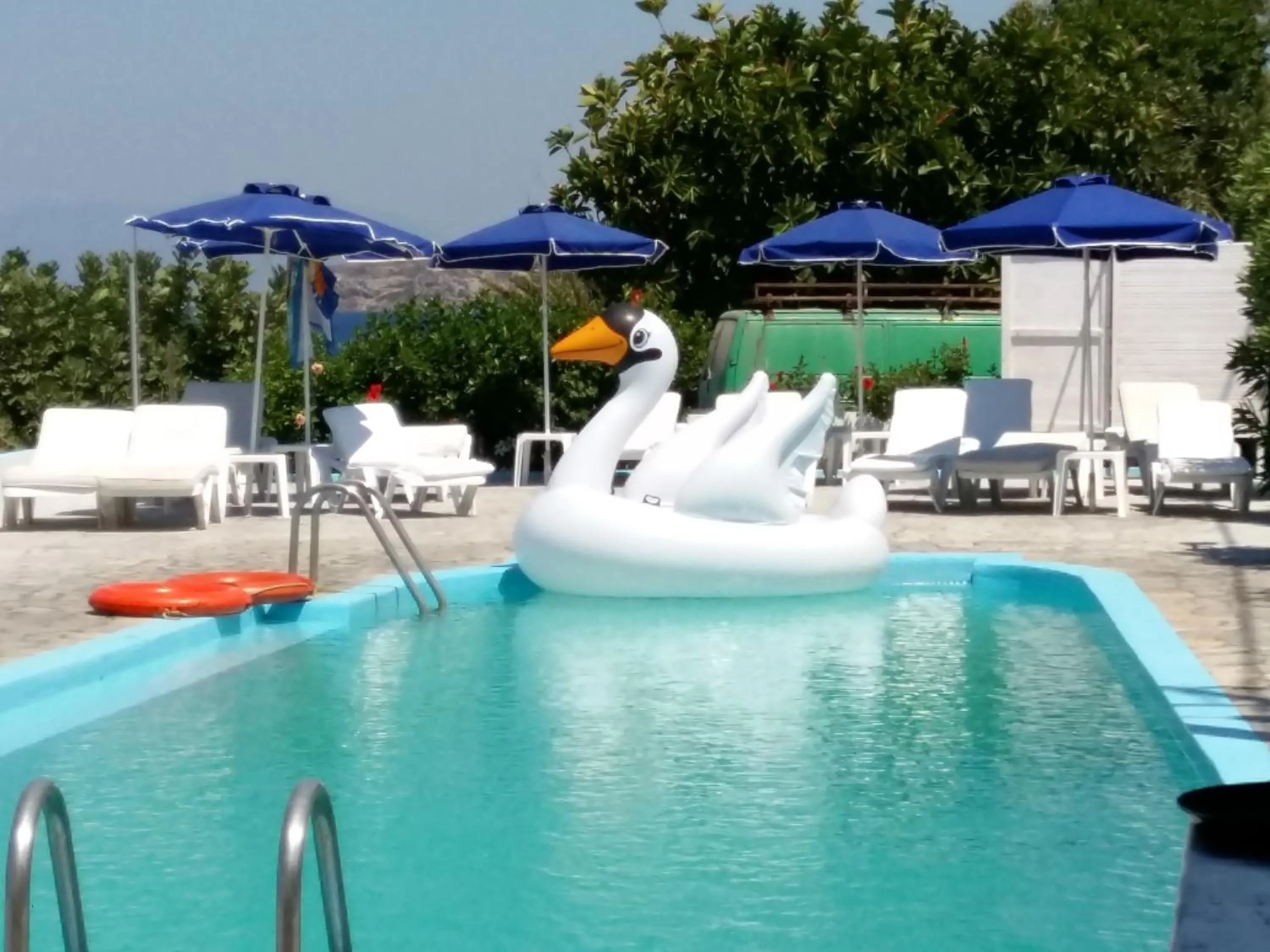 Swimming pool in Haritos Hotel - Geothermal Hot Swimming Pool