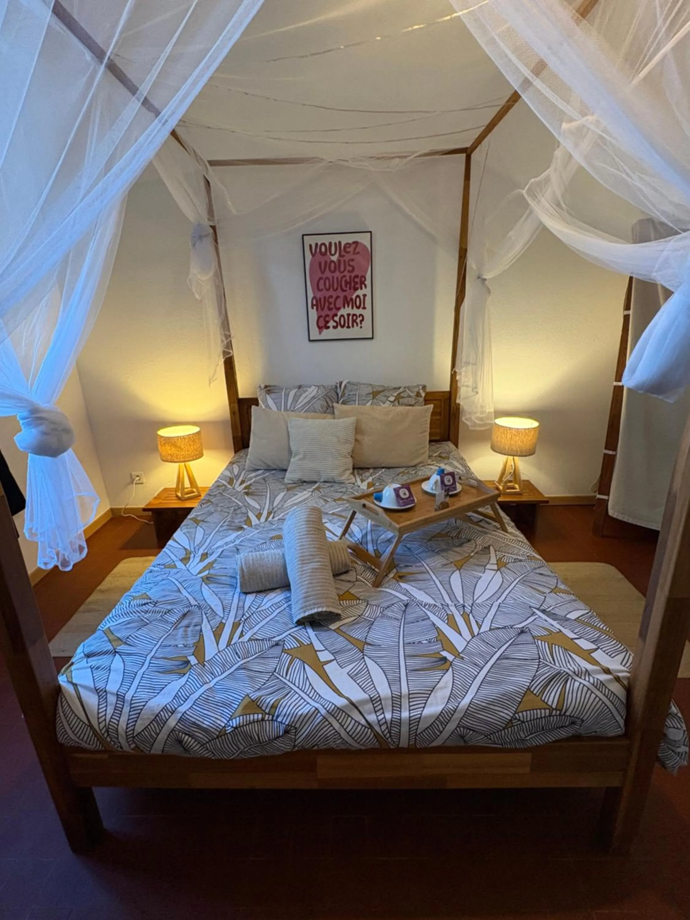 Bed in Mas de L'isle