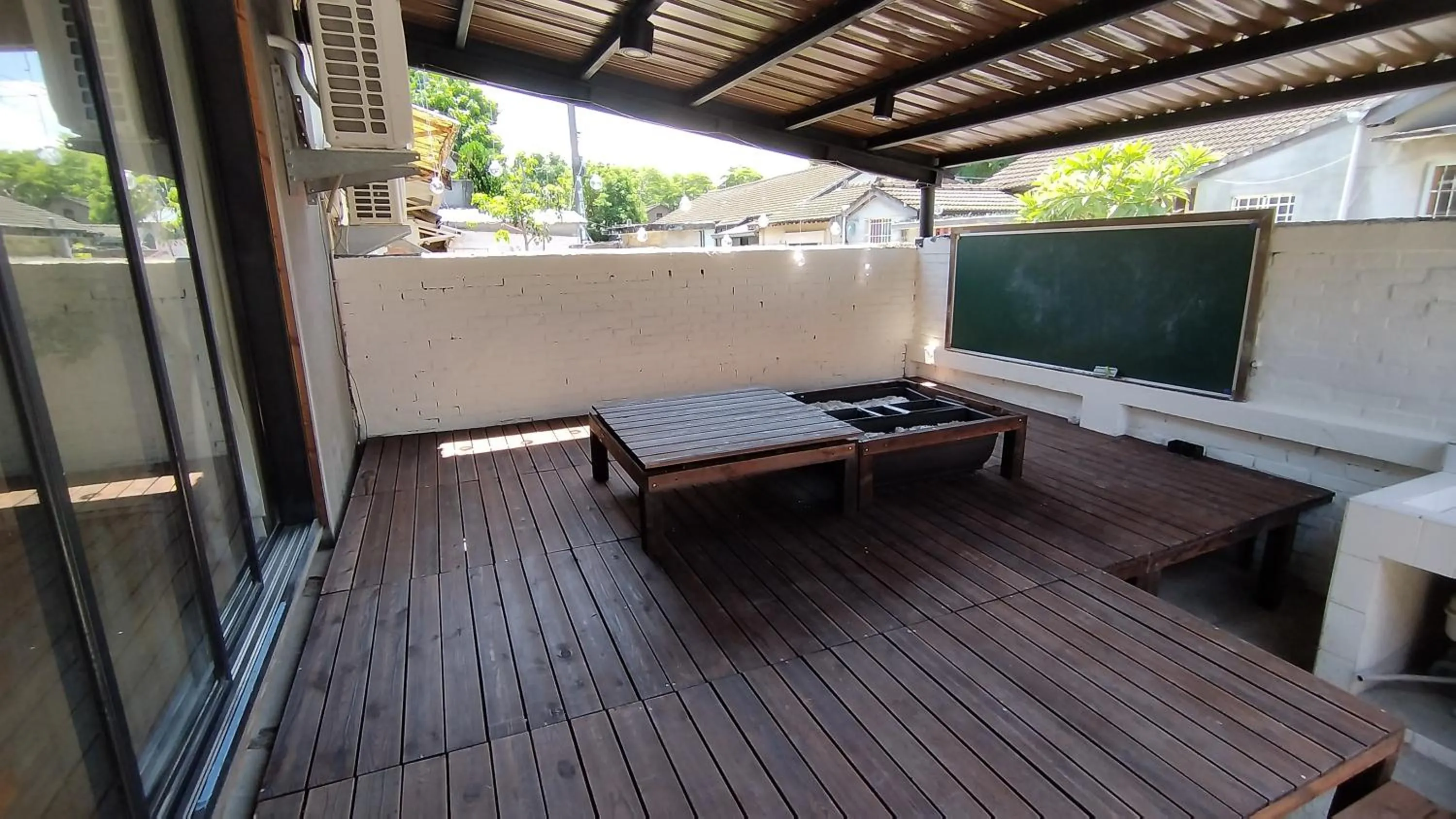 Patio in Old Place Hostel
