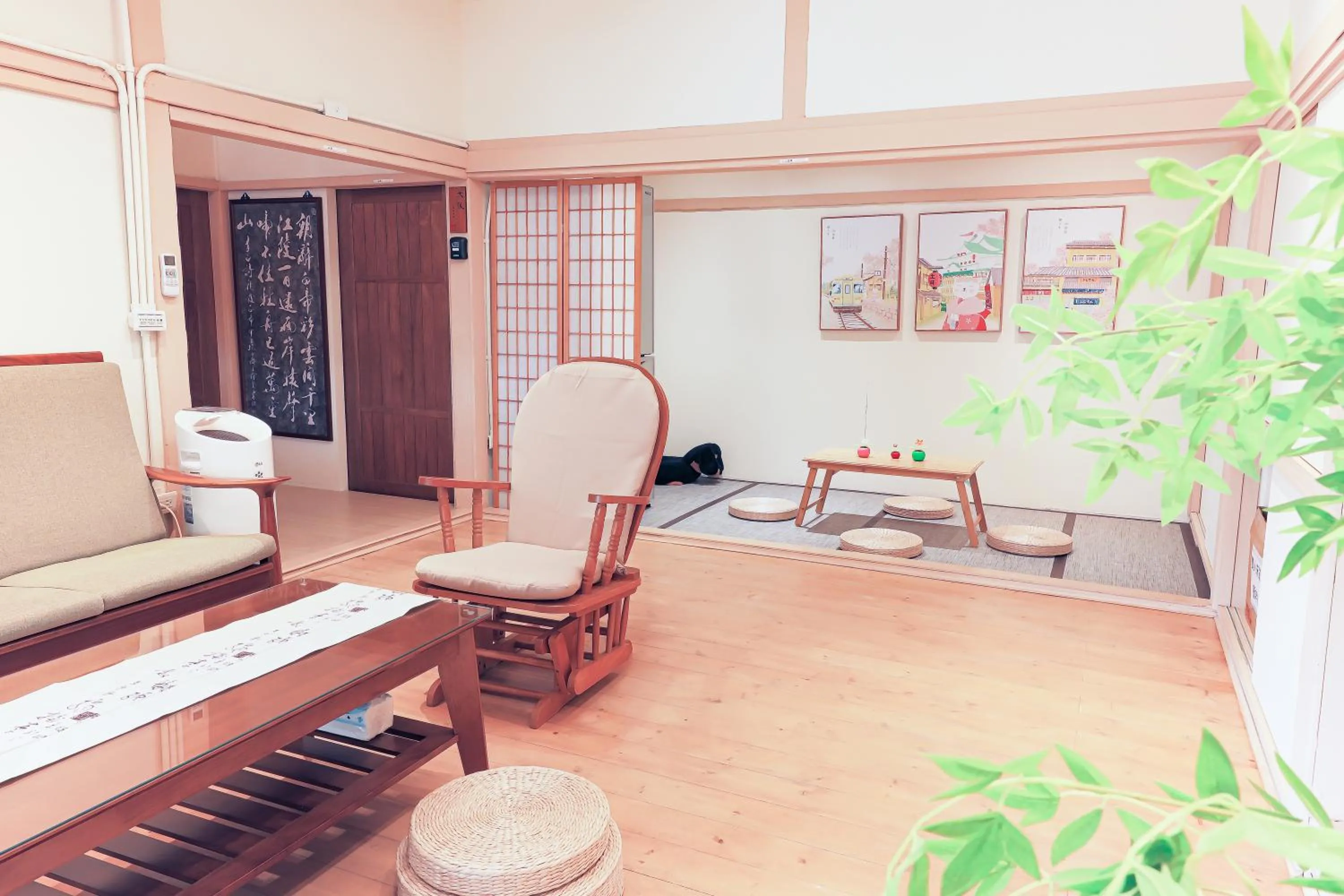 Living room in Old Place Hostel