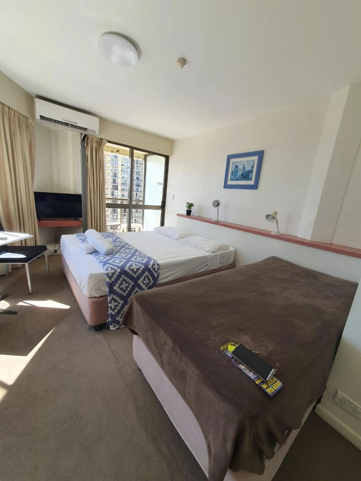 Bed in Erika's Holiday Apartment