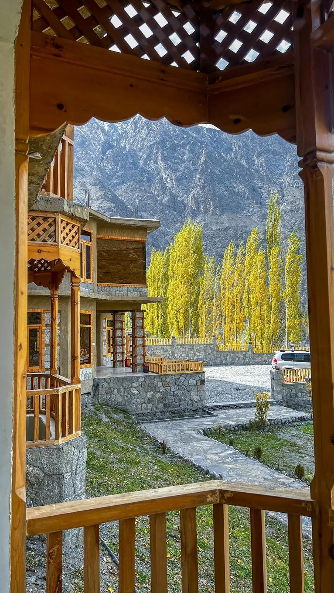 Balcony/Terrace in Villa Darya - Truly Hunza