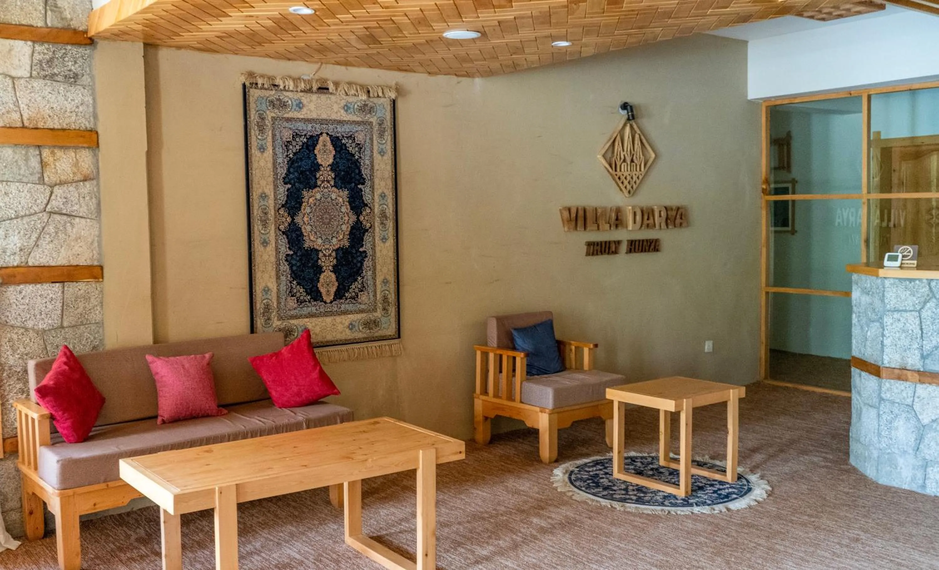 Seating area in Villa Darya - Truly Hunza