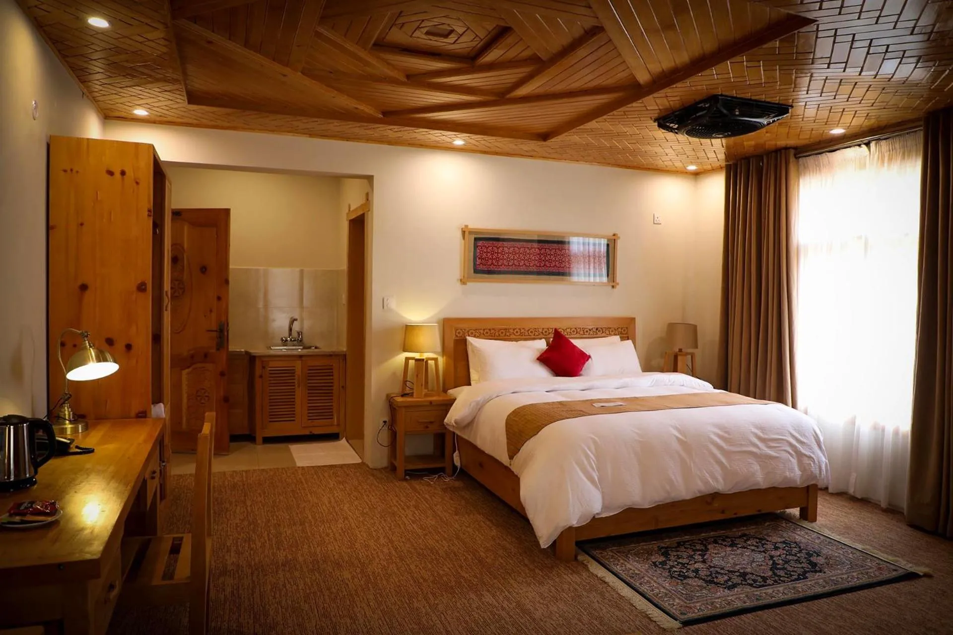 Bed in Villa Darya - Truly Hunza