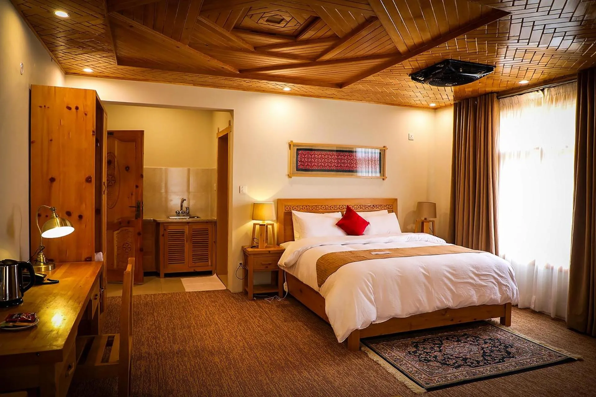 Bed in Villa Darya - Truly Hunza