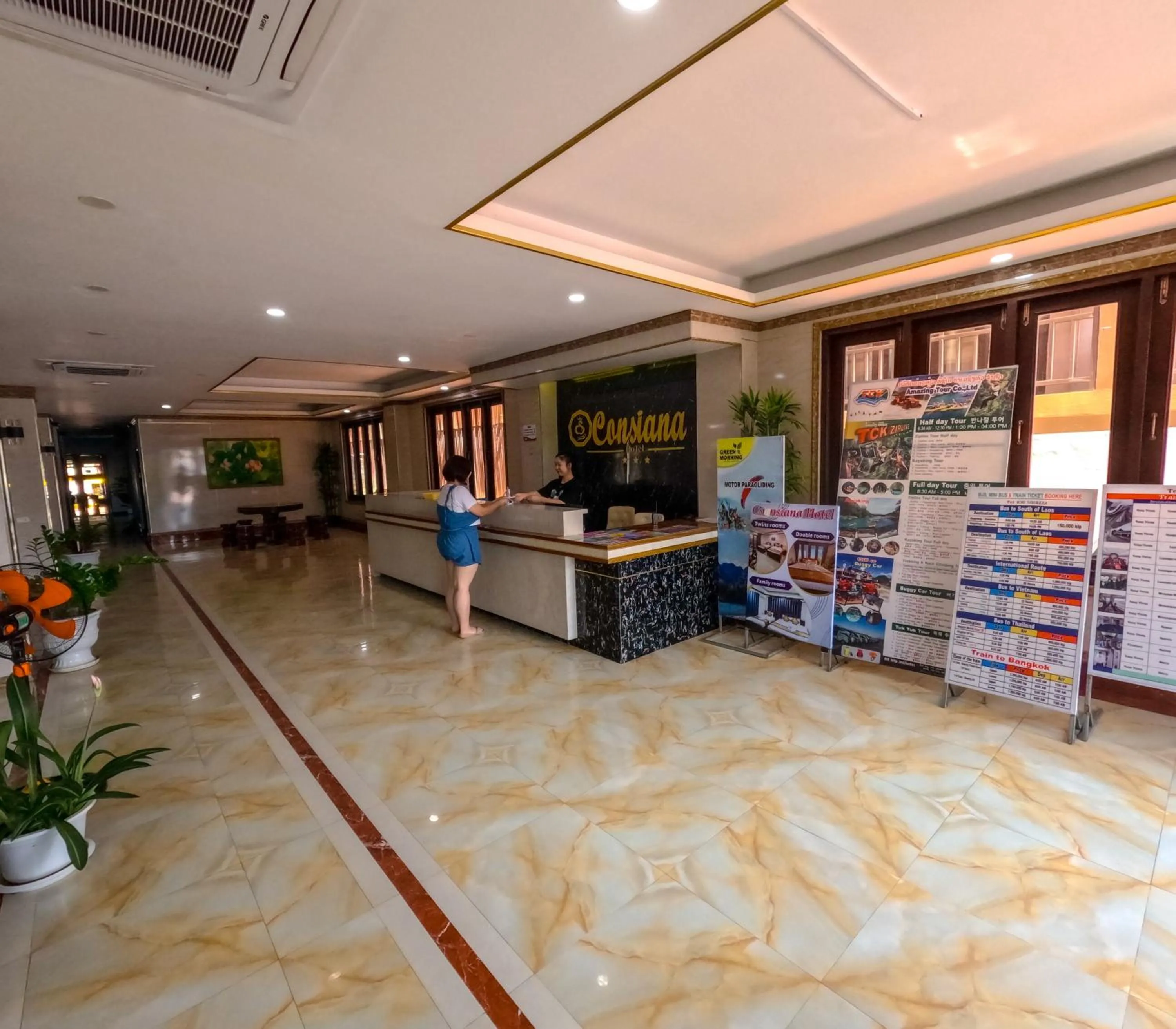 Lobby or reception in Vang Vieng Consiana Hotel