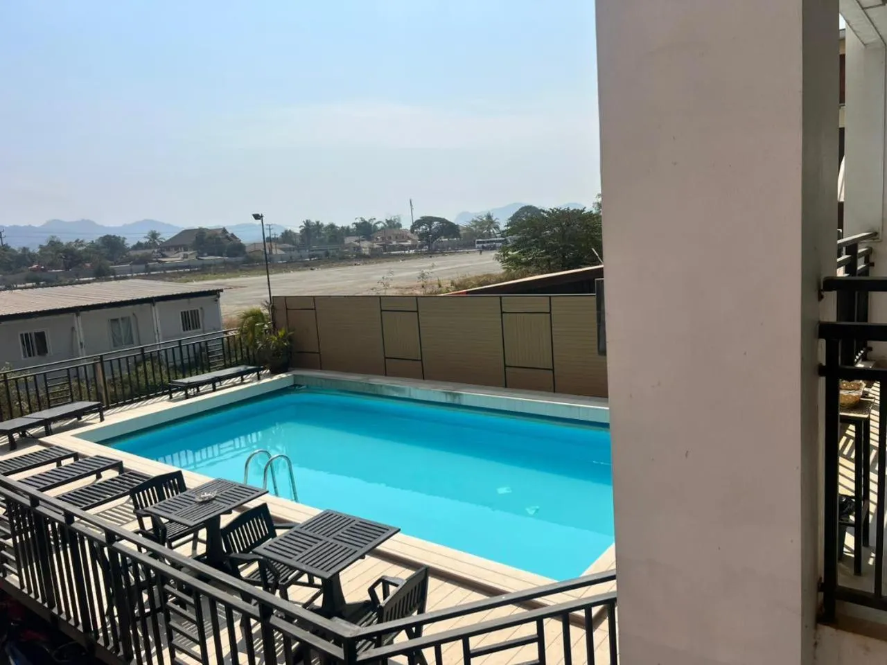 Swimming pool in Vang Vieng Consiana Hotel