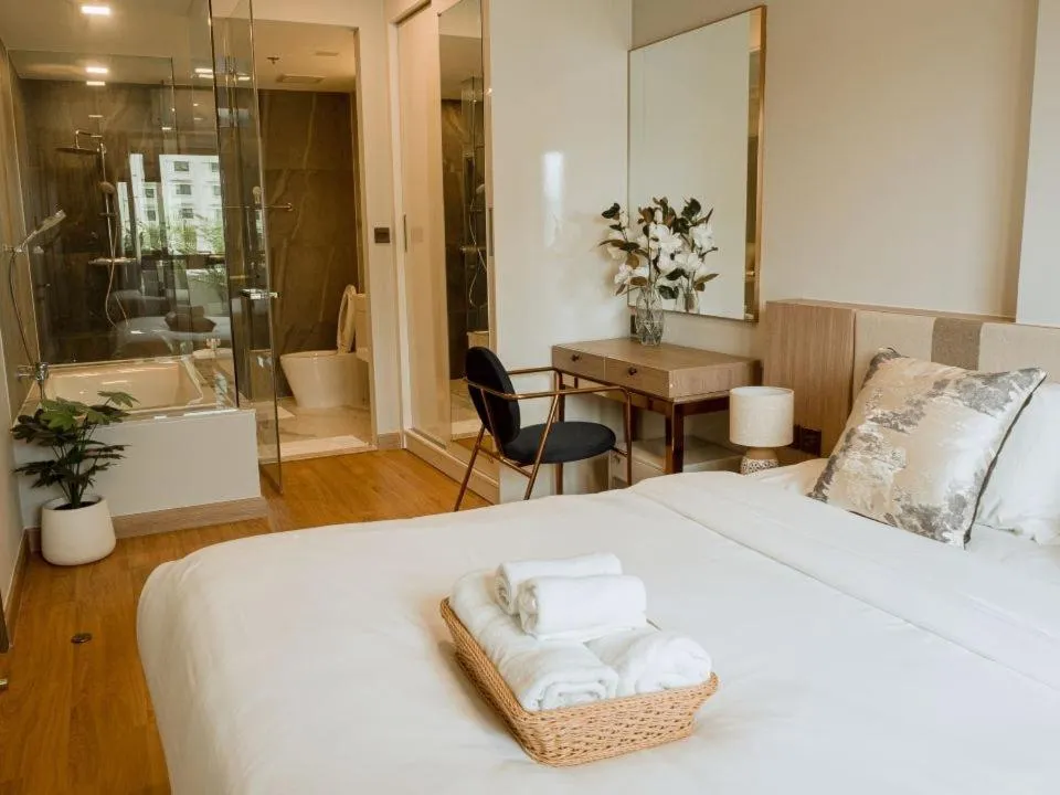 Bed in Astra Sky River Chiang Mai by Fang