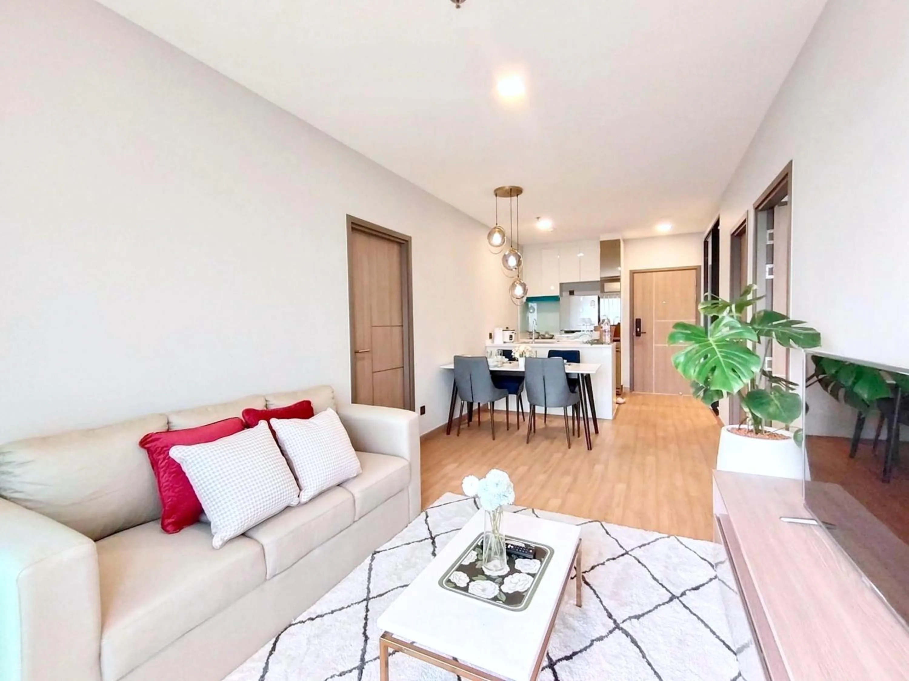 Kitchen or kitchenette in Astra Sky River Chiang Mai by Fang