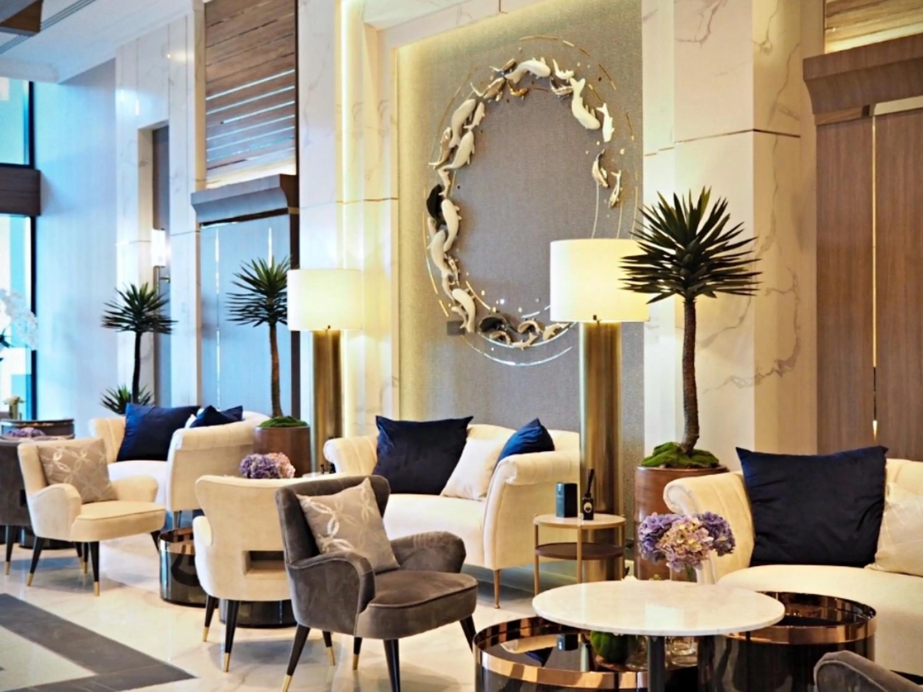 Lobby or reception in Astra Sky River Chiang Mai by Fang