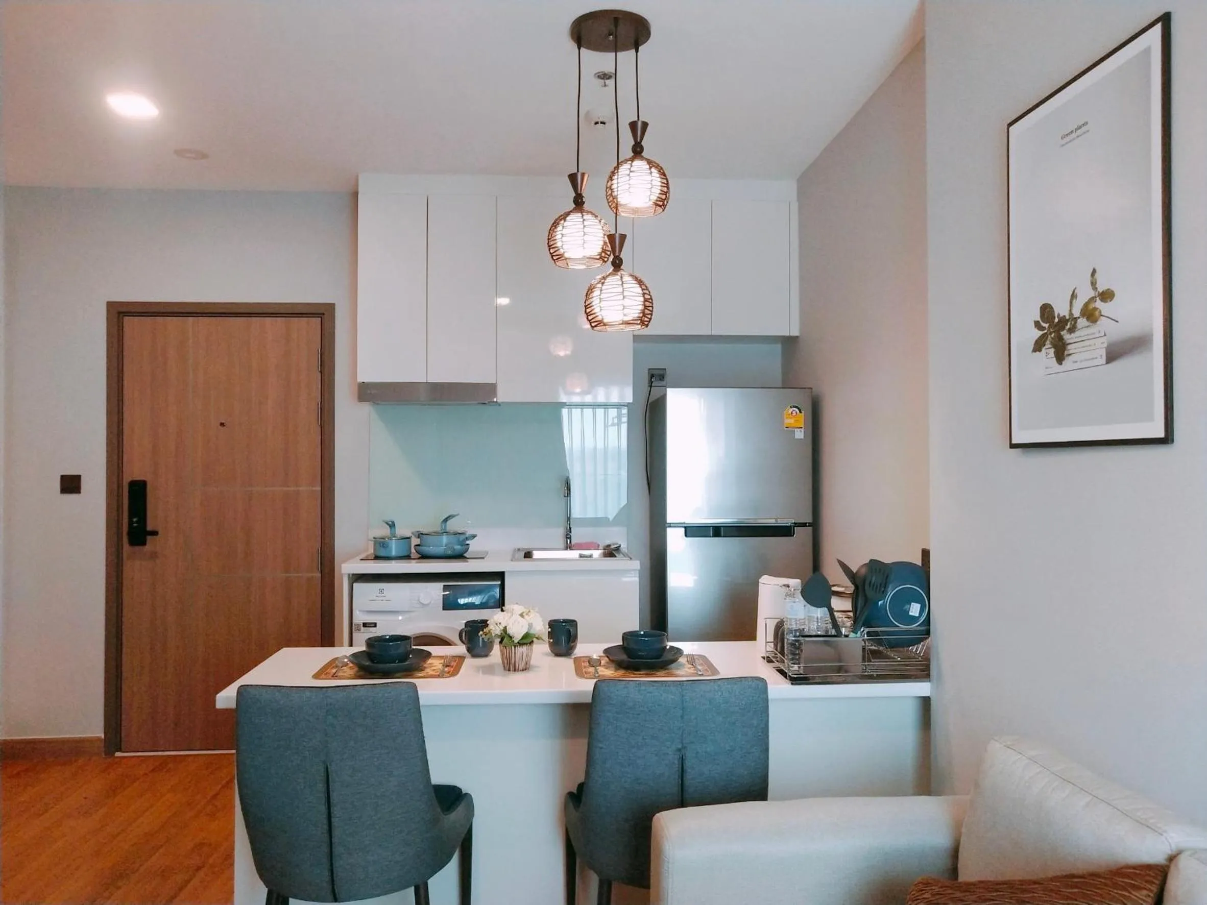 Kitchen or kitchenette in Astra Sky River Chiang Mai by Fang