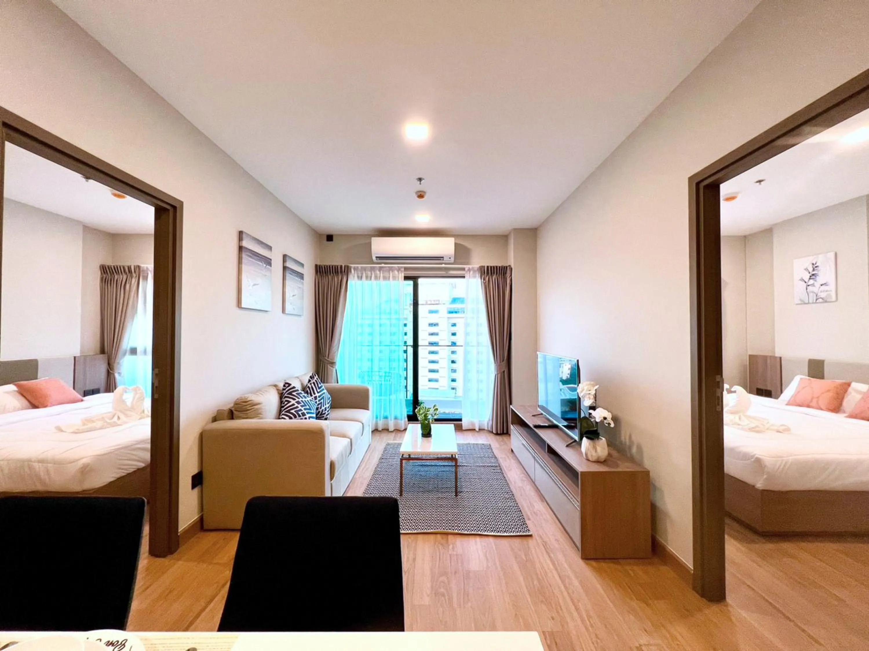 Bed in Astra Sky River Chiang Mai by Fang