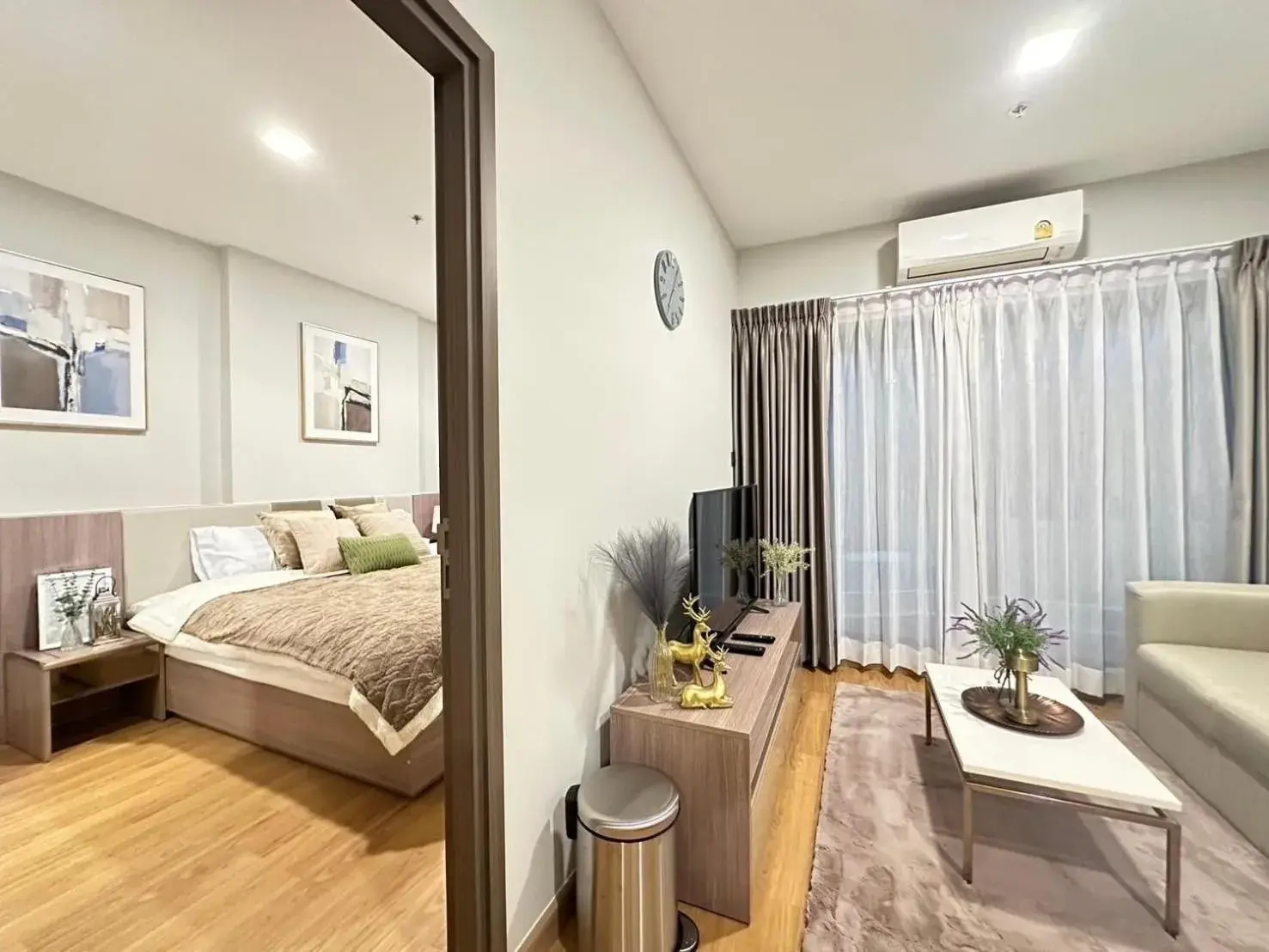 Two-Bedroom Apartment with Balcony in Astra Sky River Chiang Mai by Fang Two-Bedroom Apartment with Balcony in Astra Sky River Chiang Mai by Fang