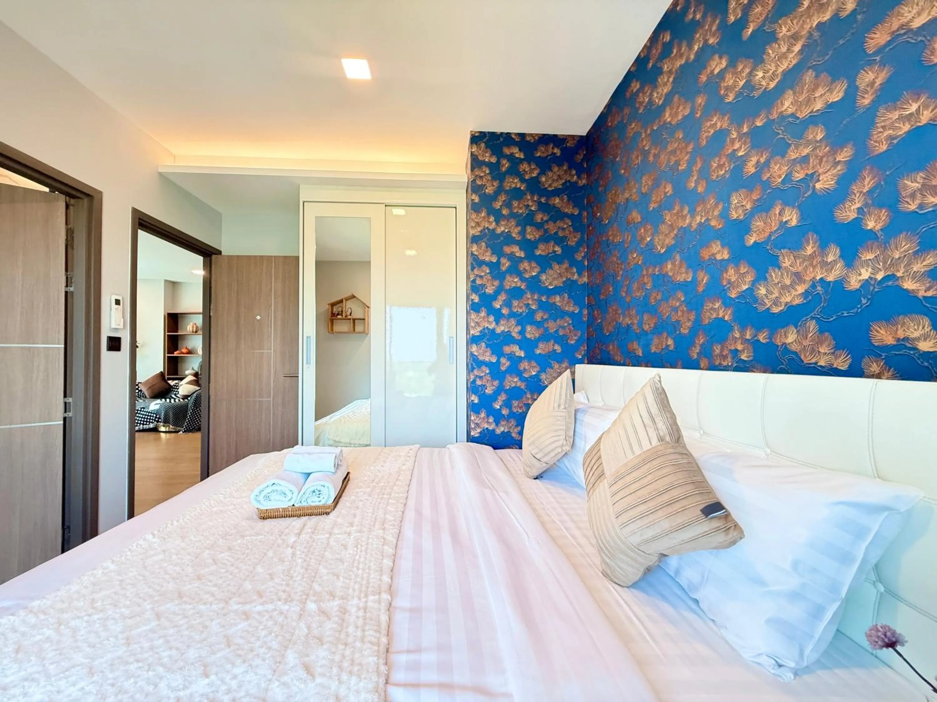 Bed in Astra Sky River Chiang Mai by Fang