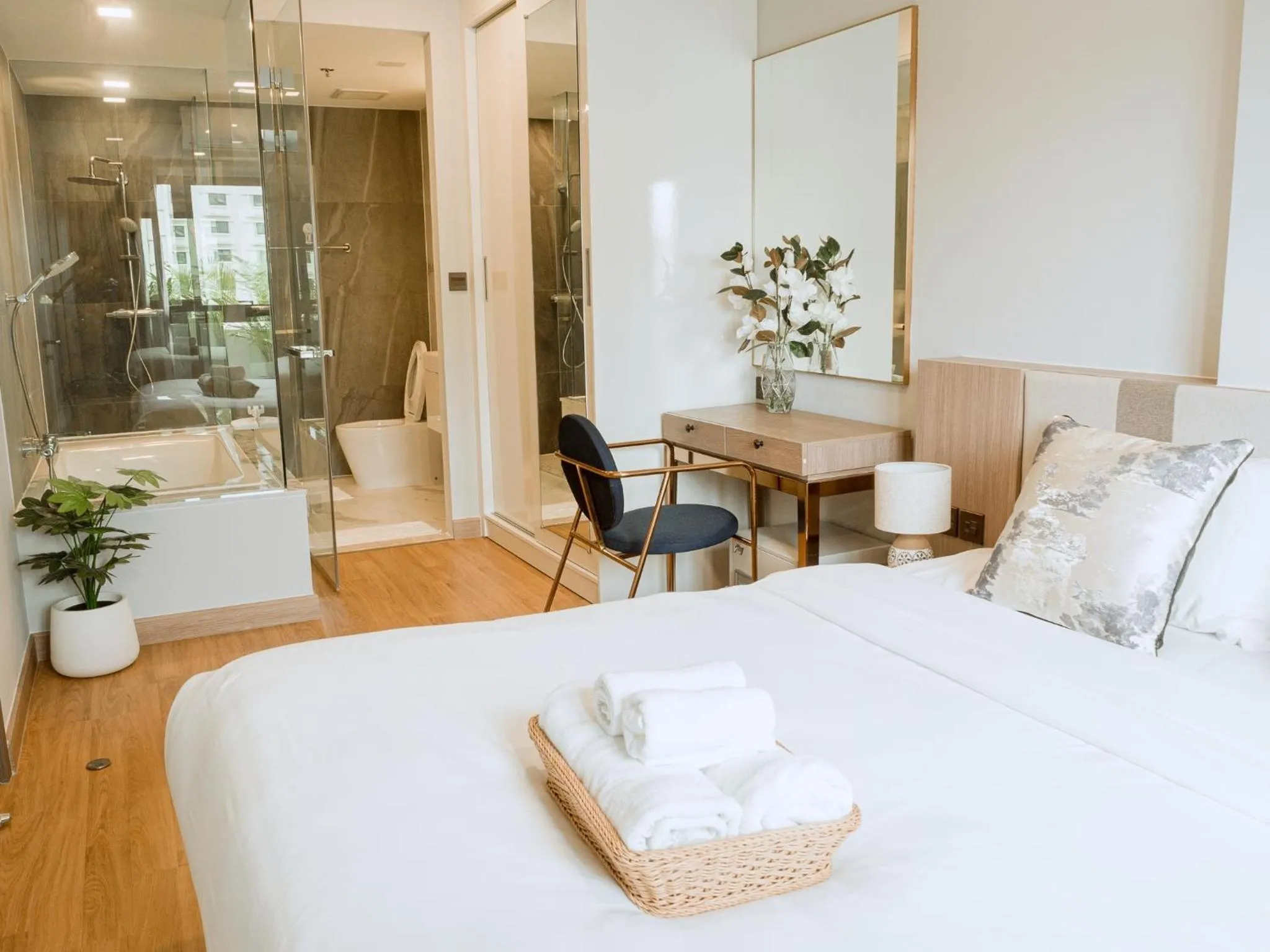 Bed in Astra Sky River Chiang Mai by Fang