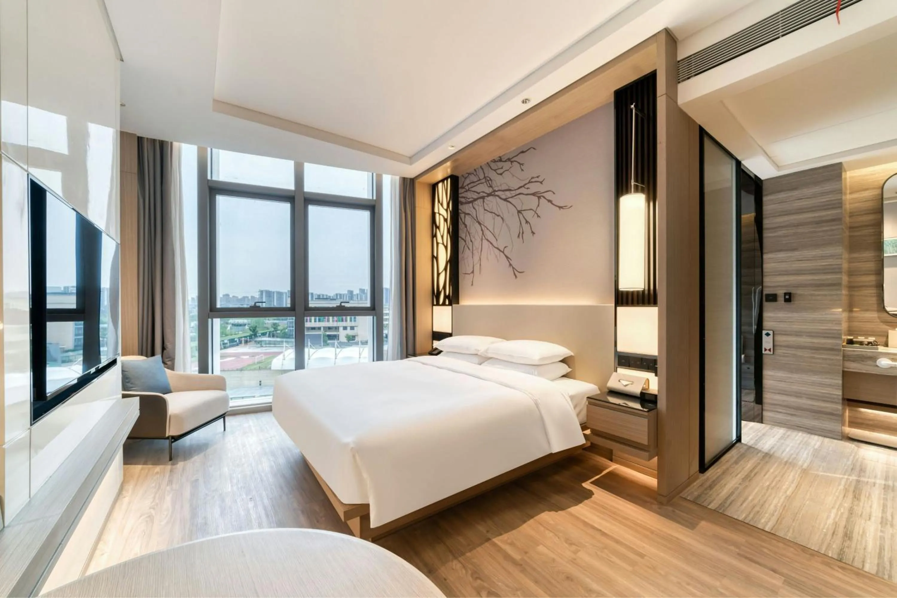 Bedroom, Bed in Courtyard by Marriott Hangzhou Xihu