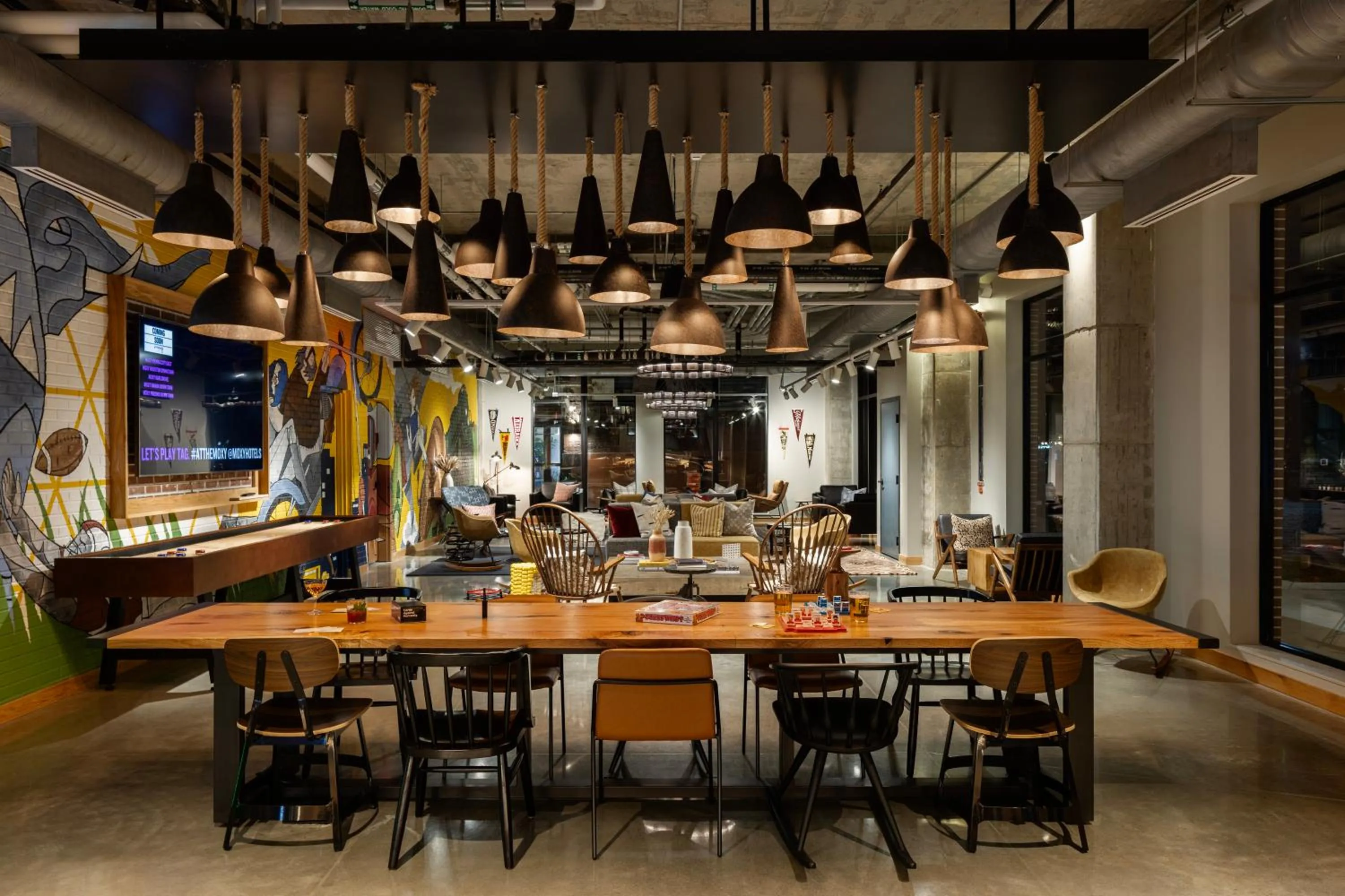 Lobby or reception in Moxy Omaha Downtown