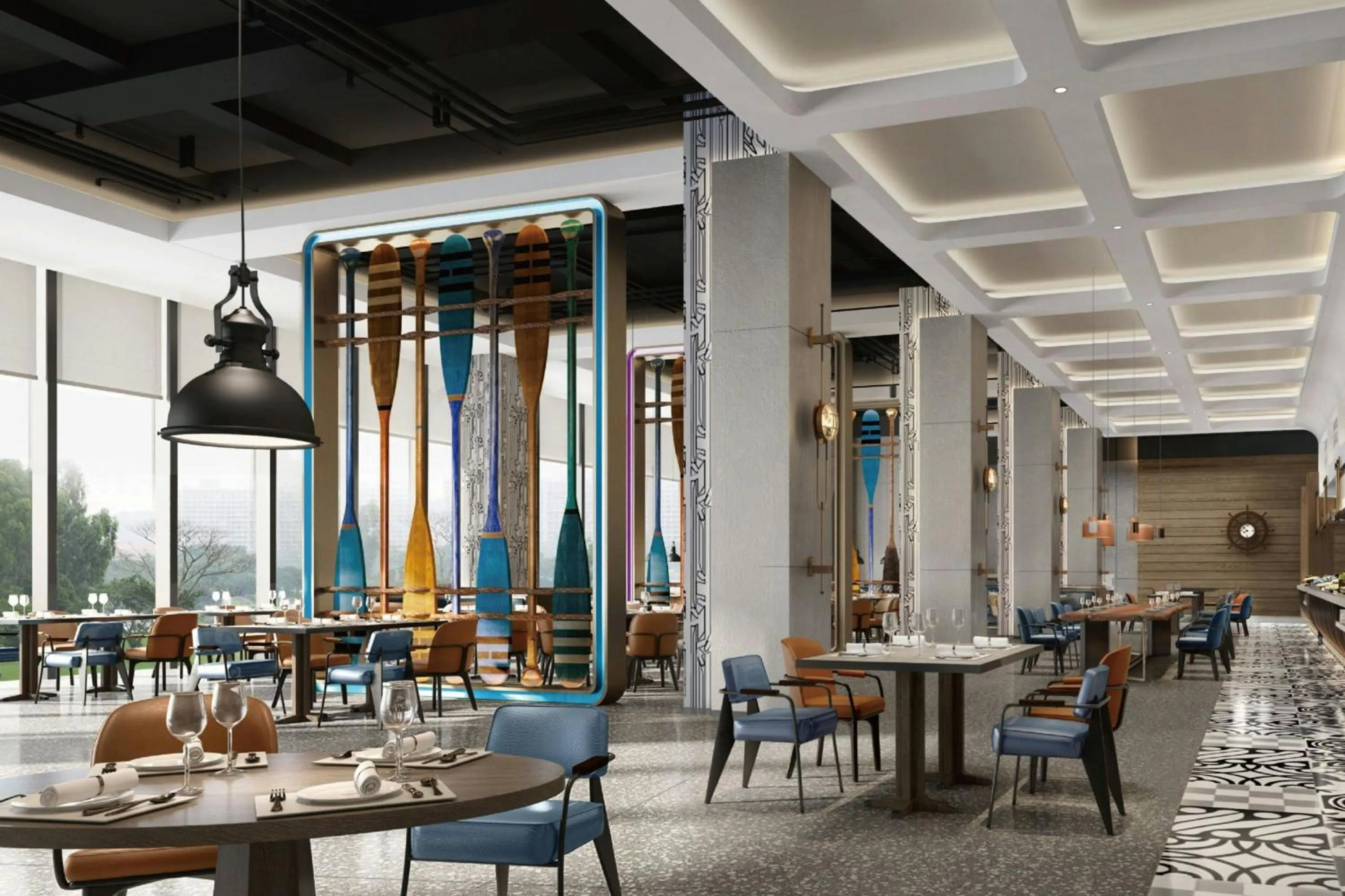 Restaurant/places to eat in Aloft Yantai