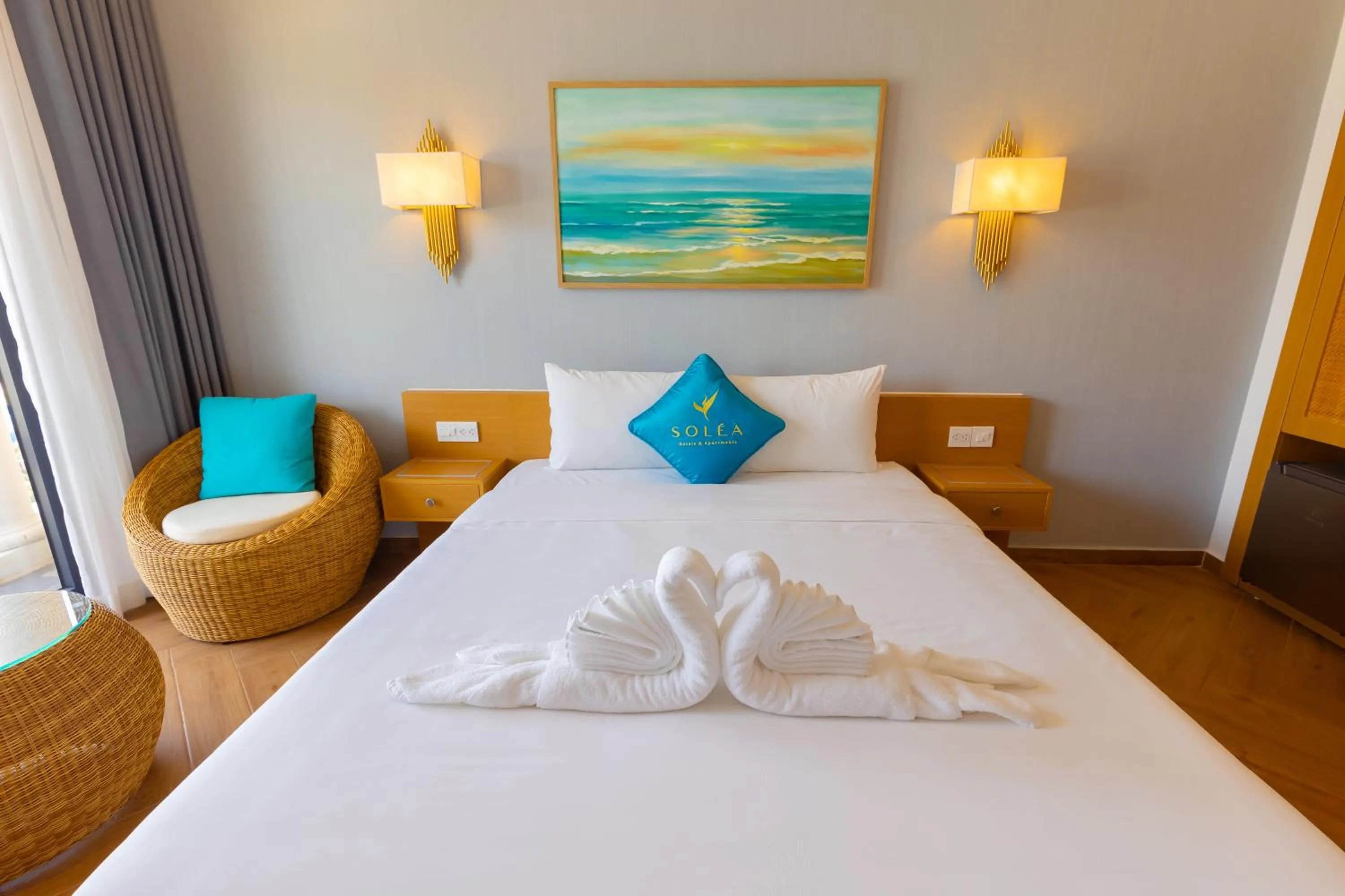 Bed in SOLÉA Hotel GrandWorld Phu Quoc