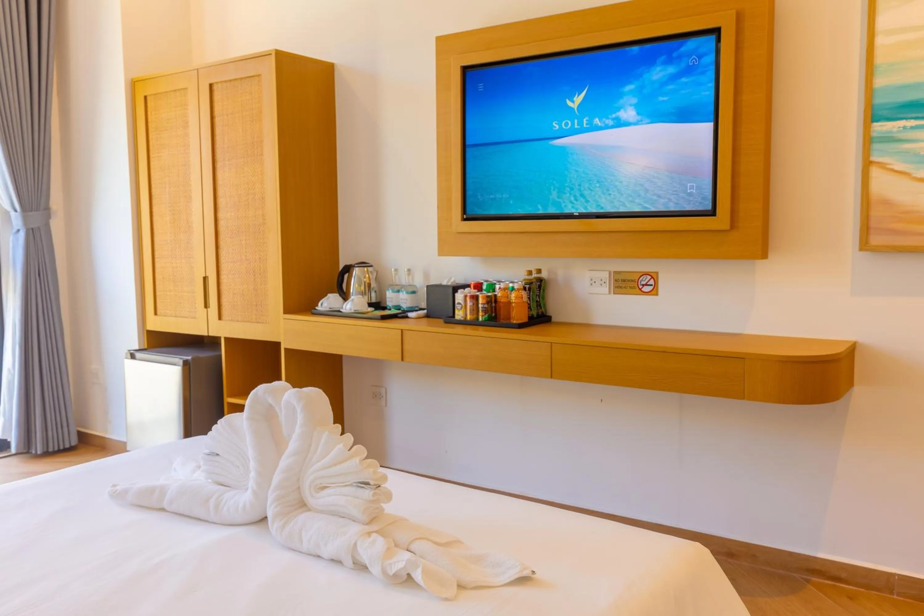 Bed in SOLÉA Hotel GrandWorld Phu Quoc