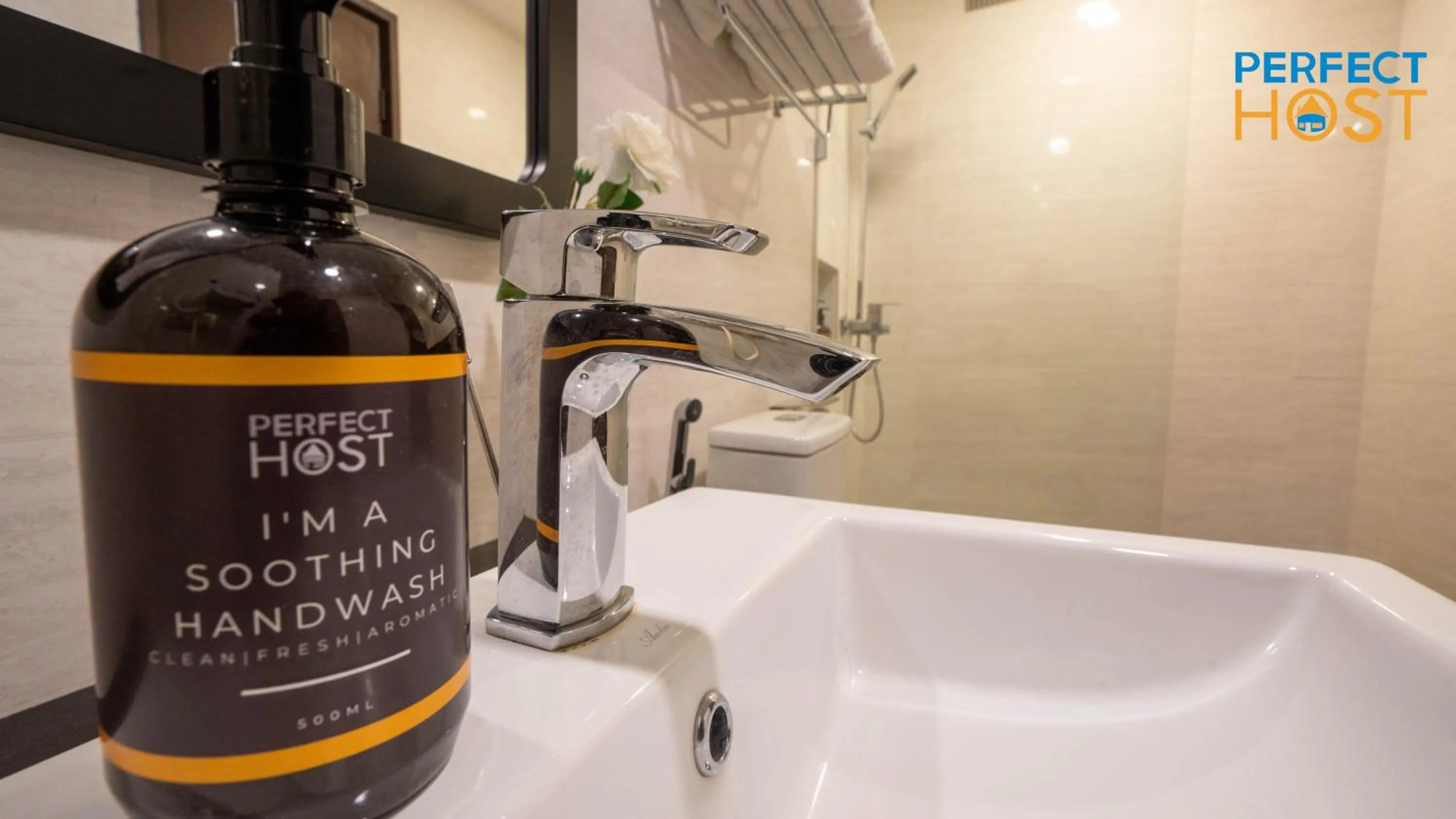 Bathroom in Damai Laut Escape by Perfect Host