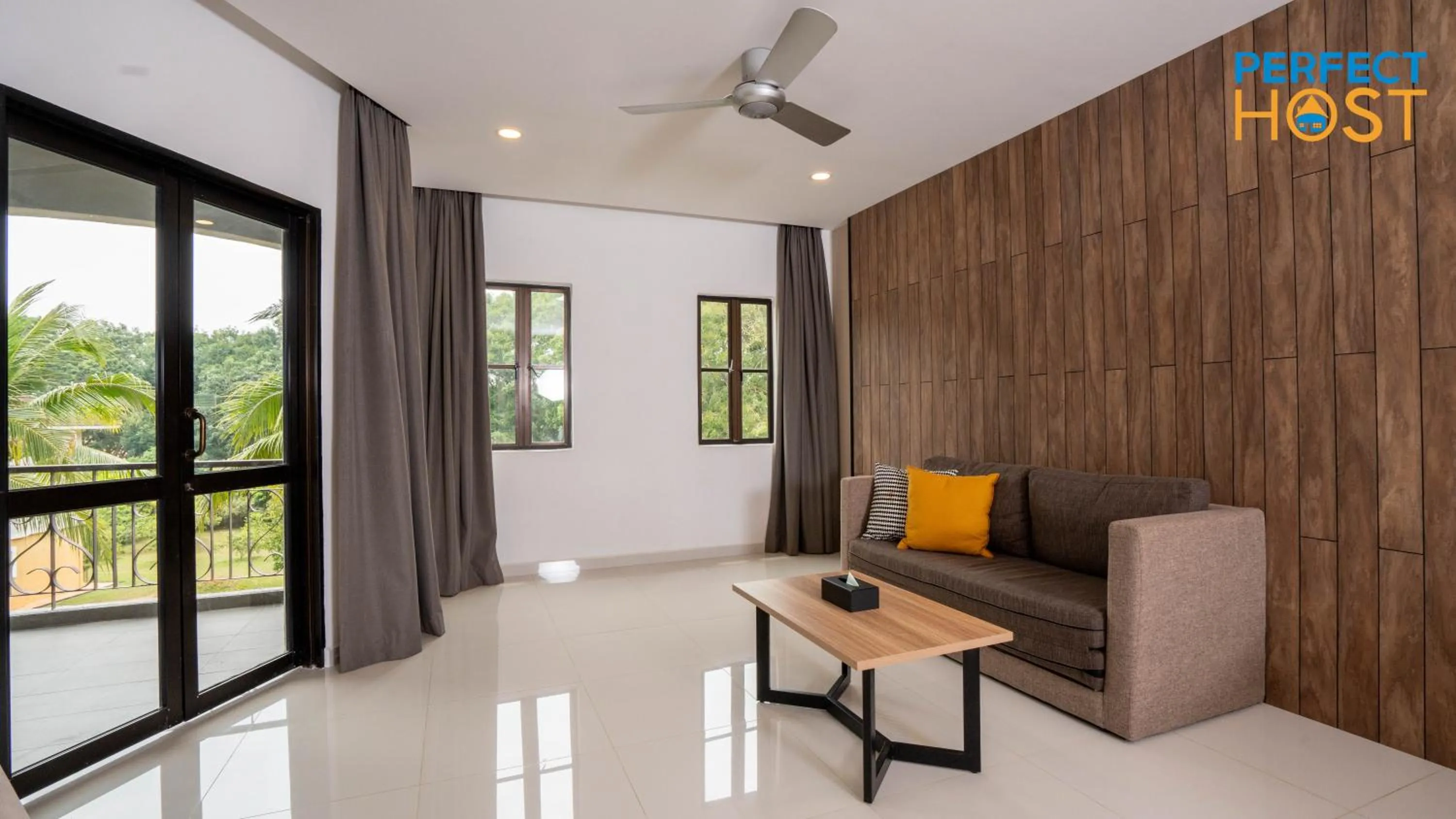 Living room in Damai Laut Escape by Perfect Host