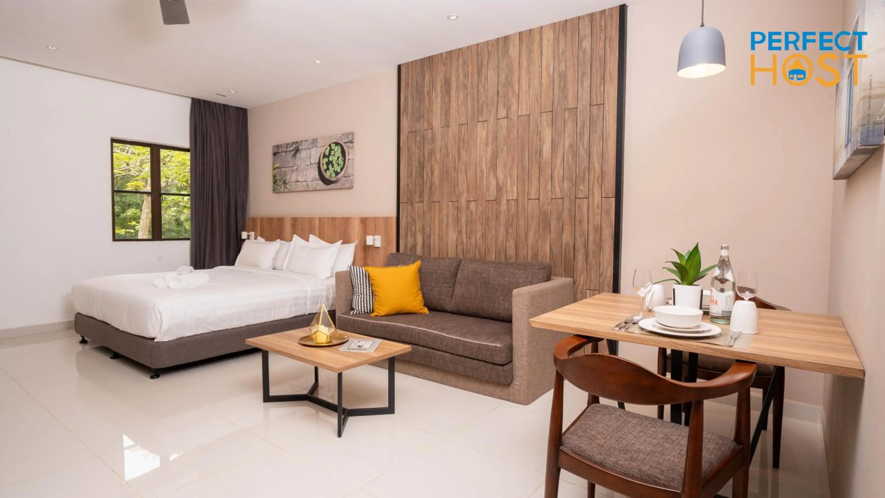 Living room in Damai Laut Escape by Perfect Host