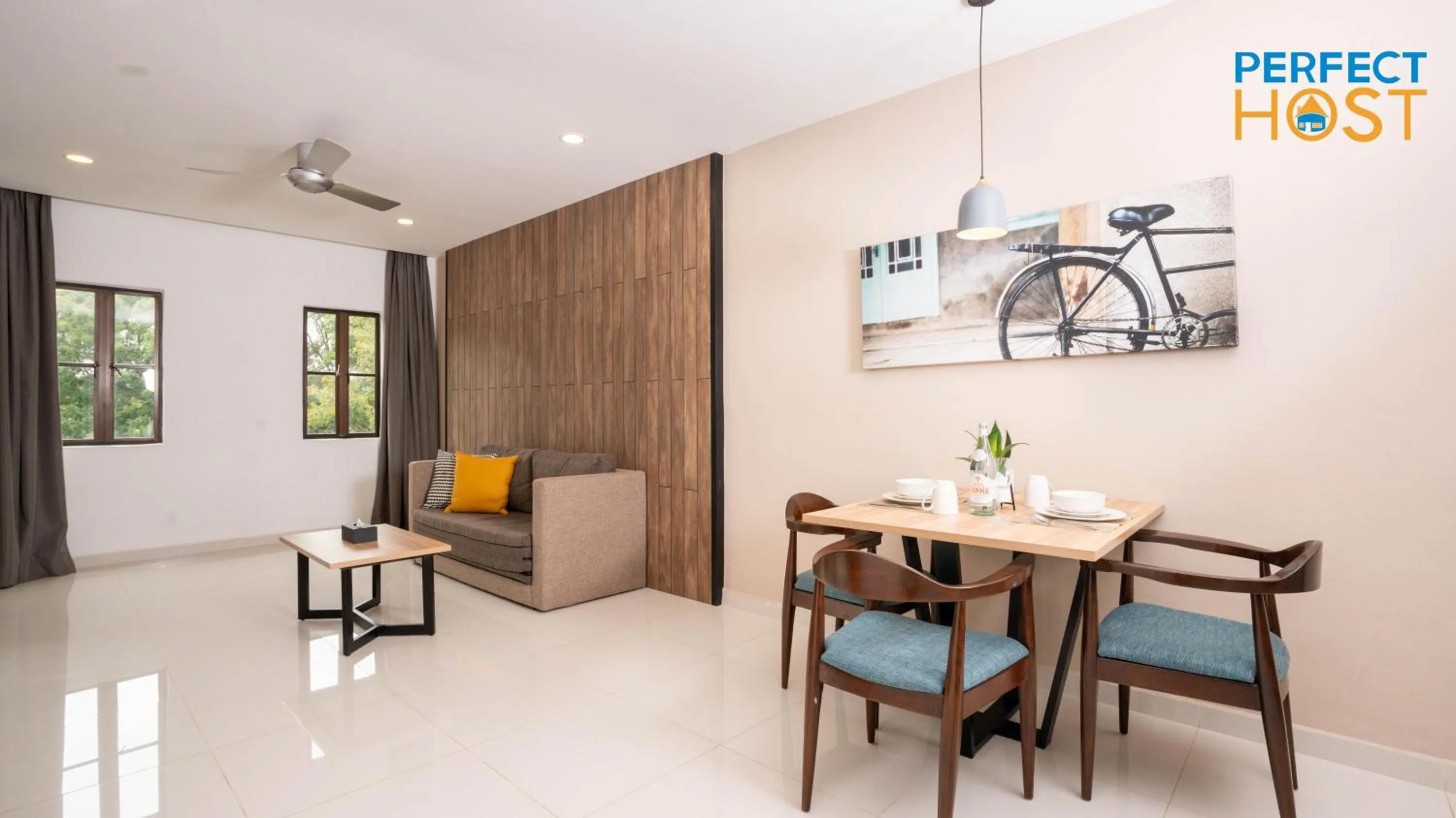 Living room in Damai Laut Escape by Perfect Host