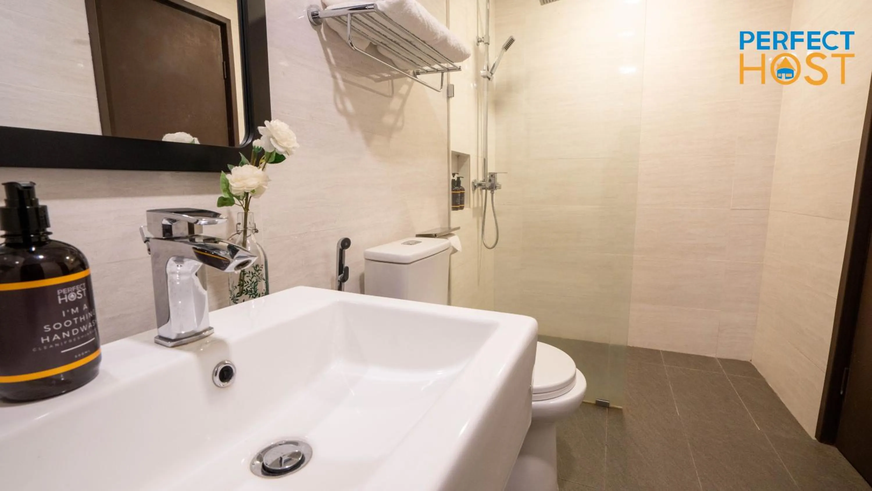 Shower in Damai Laut Escape by Perfect Host