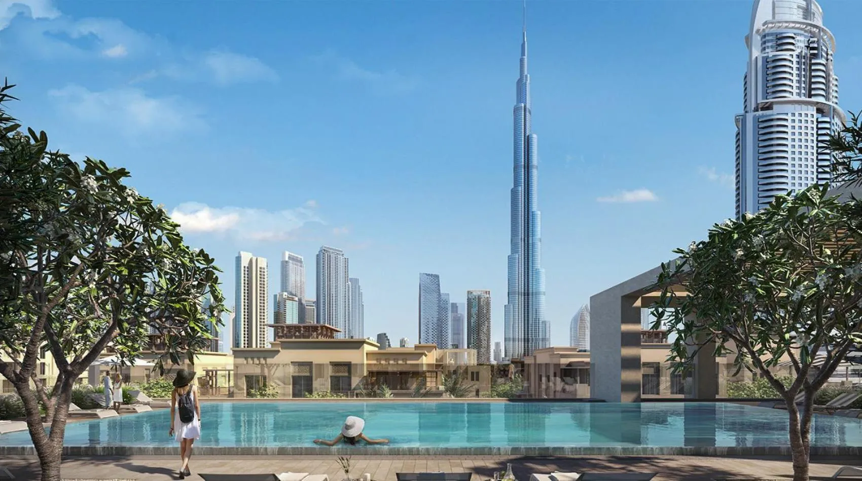 Swimming pool in EDEN'S Homes & Villas - Burj Royale