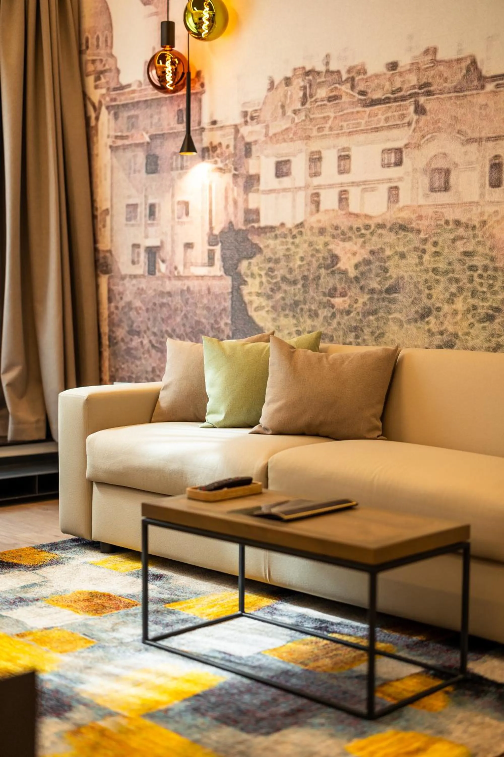 Living room in Rosetti One