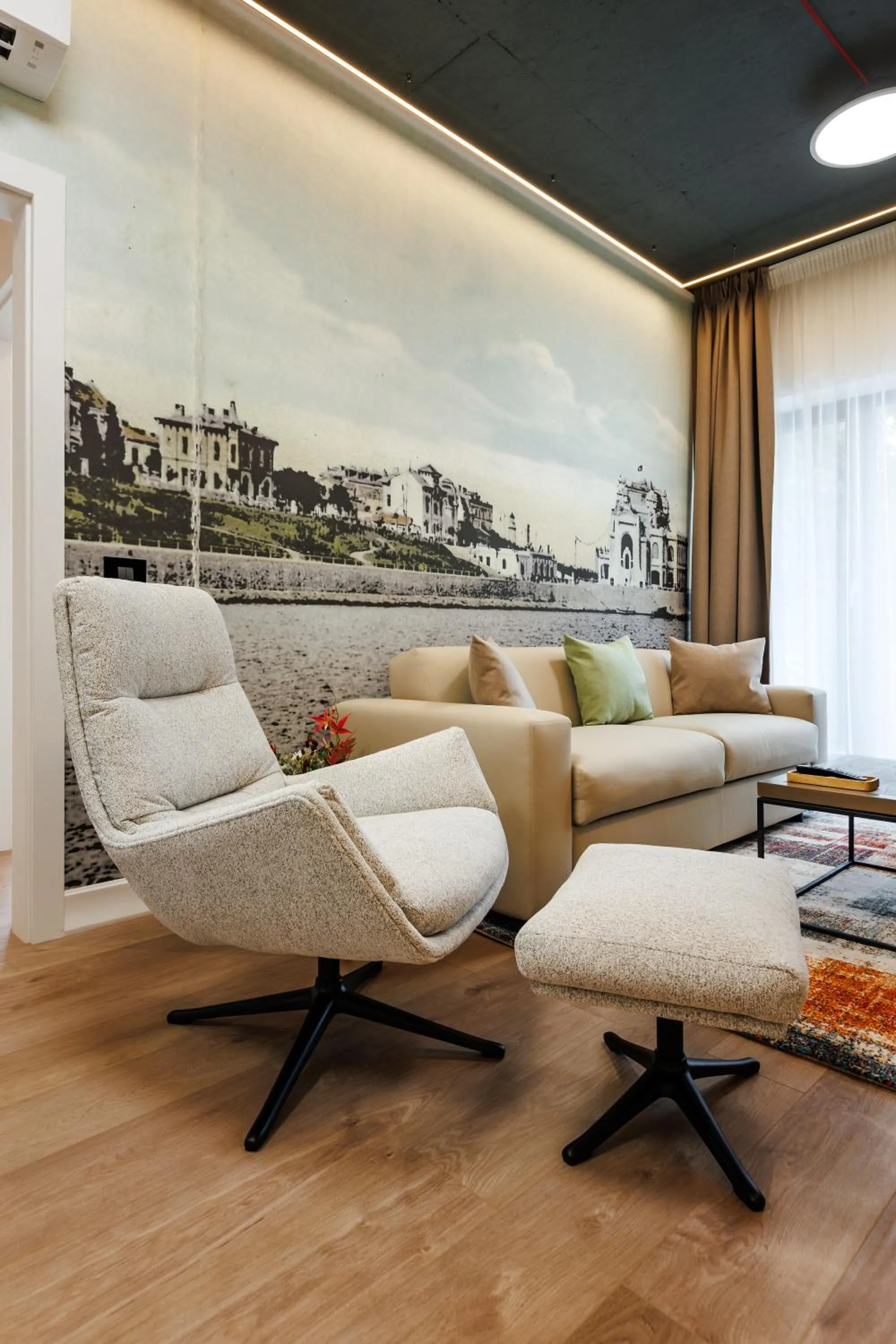 Living room in Rosetti One