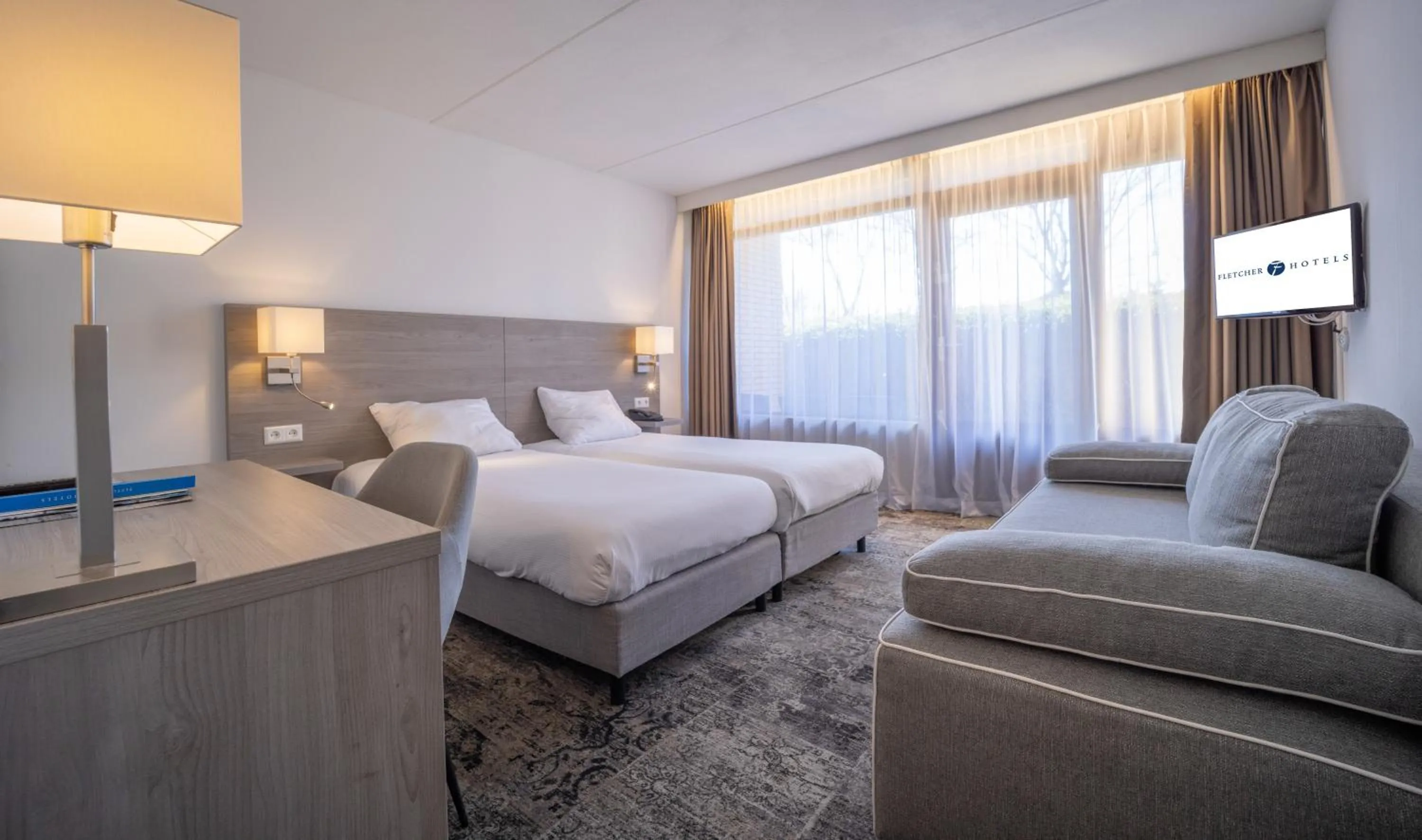 Bedroom in Fletcher Hotel - Restaurant Heiloo