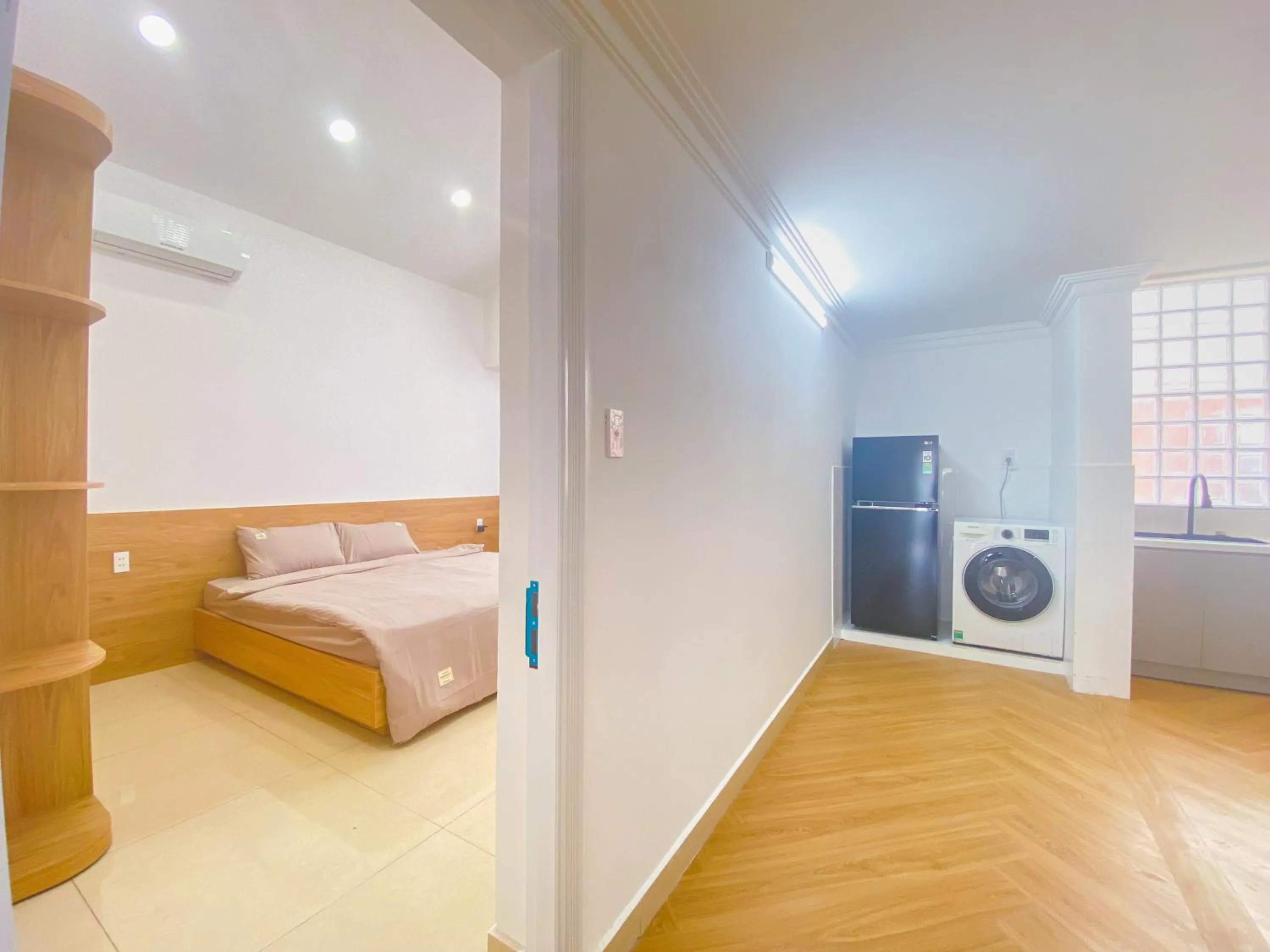 kitchen, Bed in Zeus Living - Room in Villas An Phu