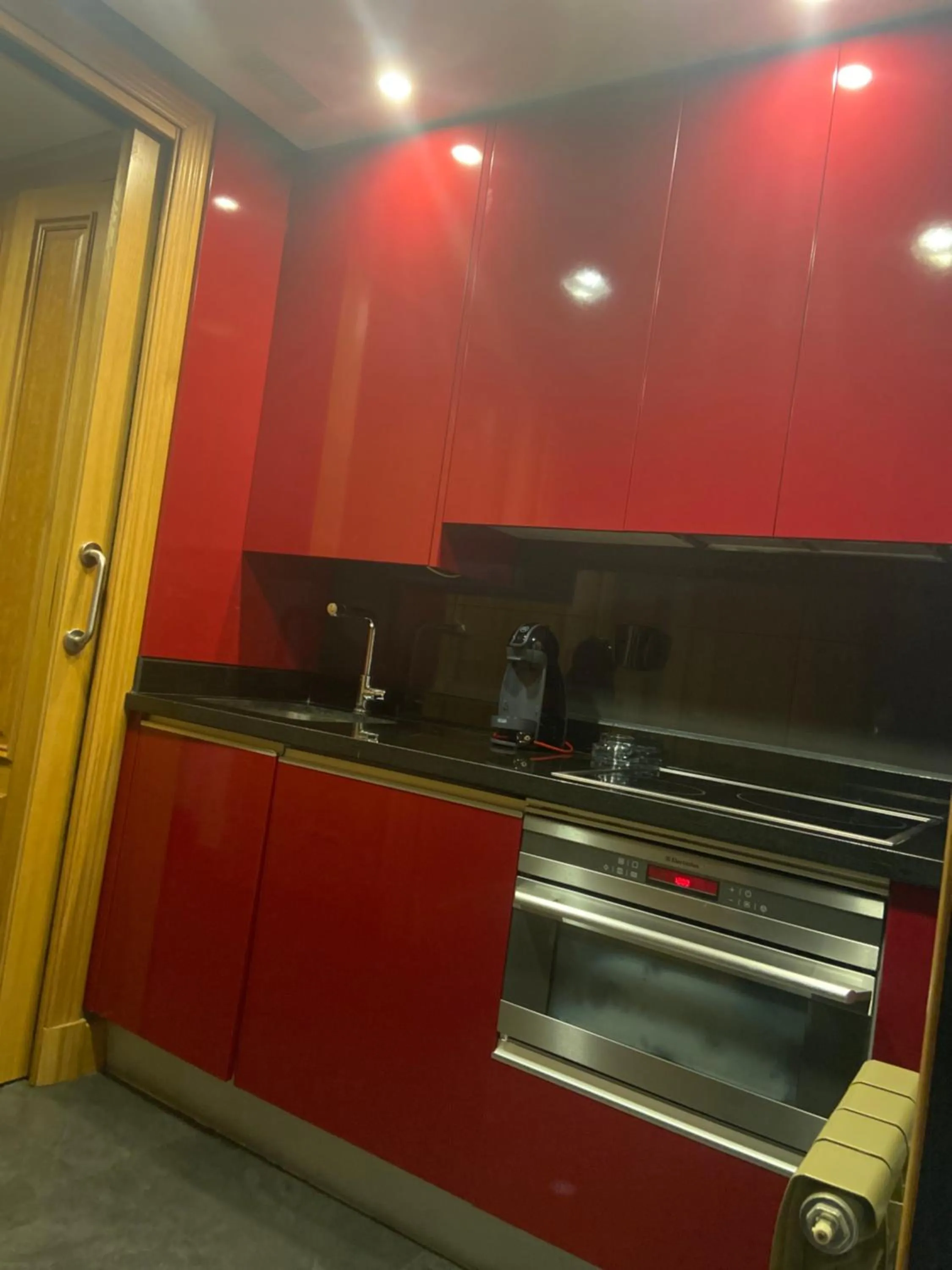 Kitchen or kitchenette in ArtPlatinum SUITES&APARTMENTS