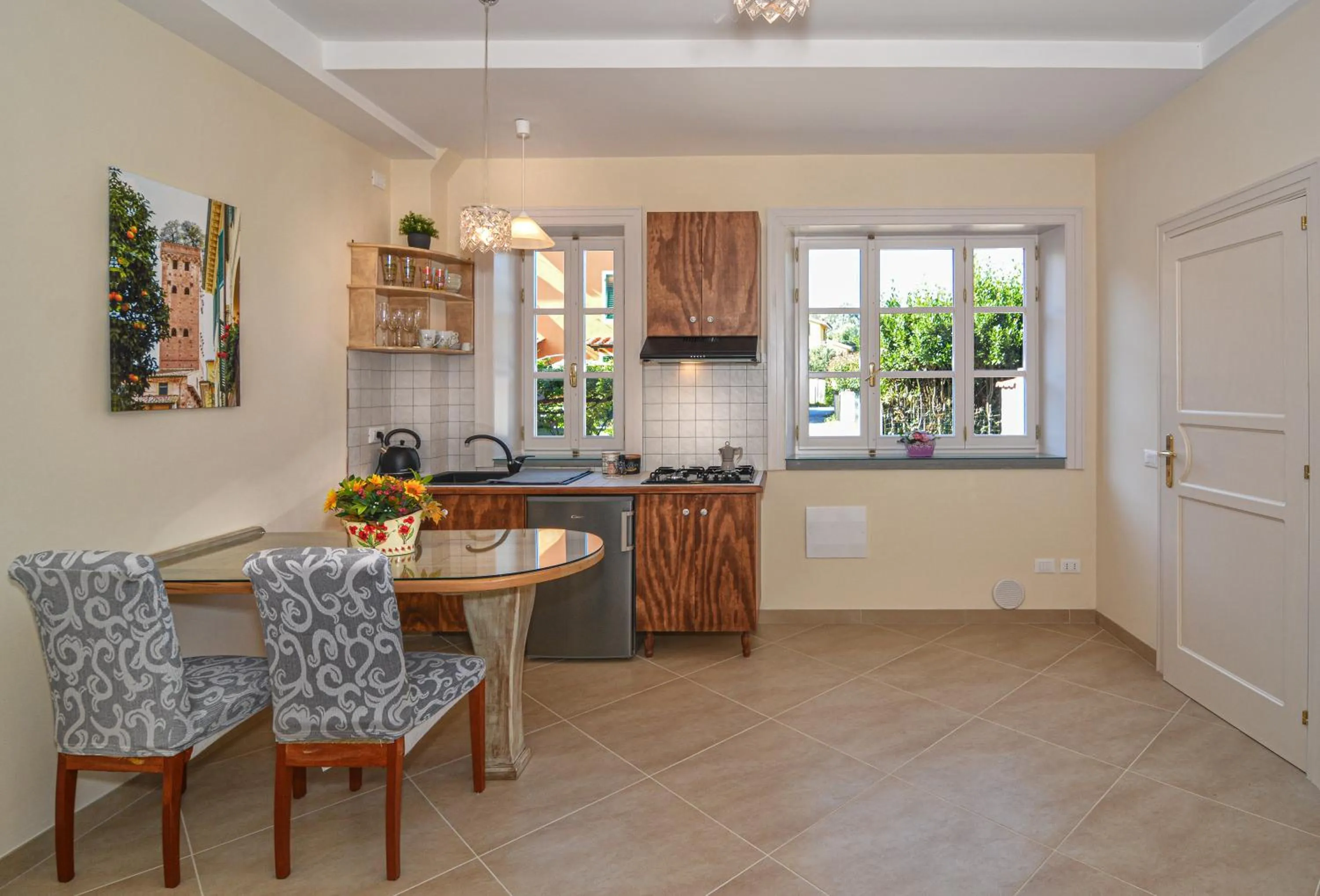 Kitchen or kitchenette in B&B Il Giardino dei Poeti and Apartaments