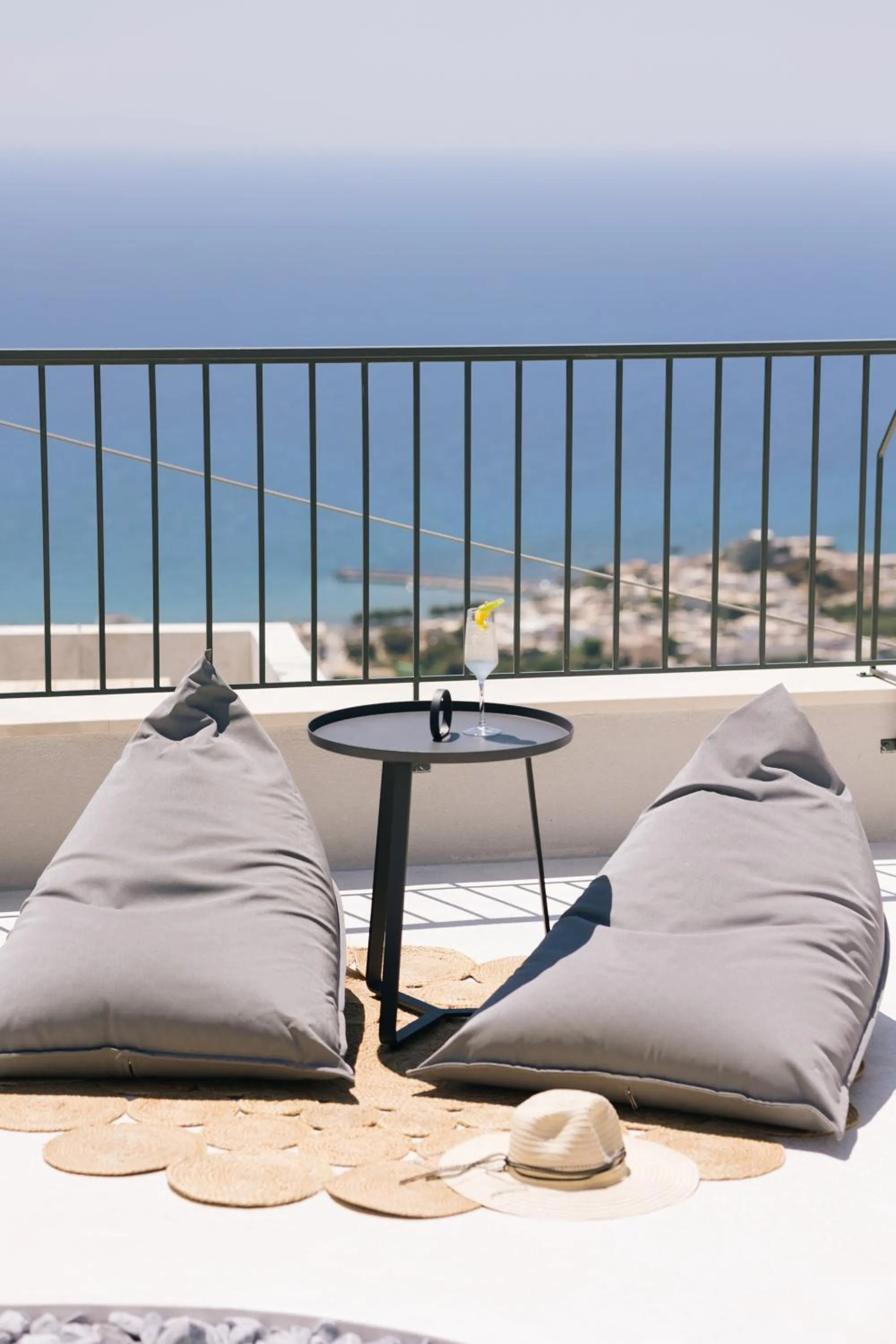 Seating area in Mirthea Suites