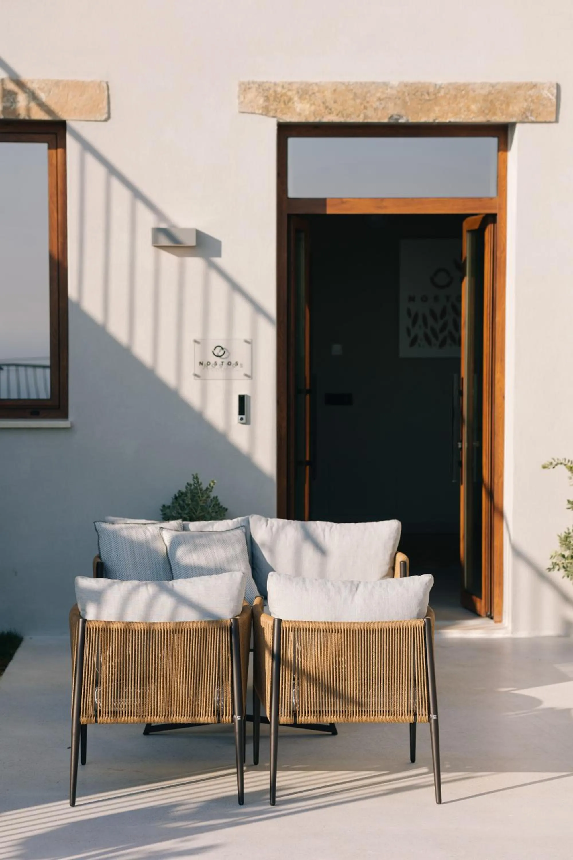 Seating area in Mirthea Suites