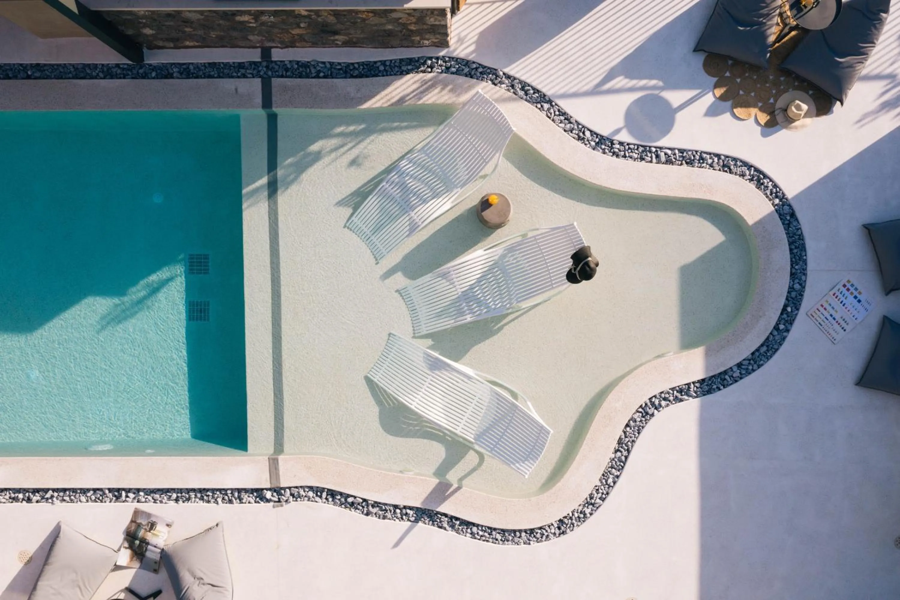 Pool view in Mirthea Suites