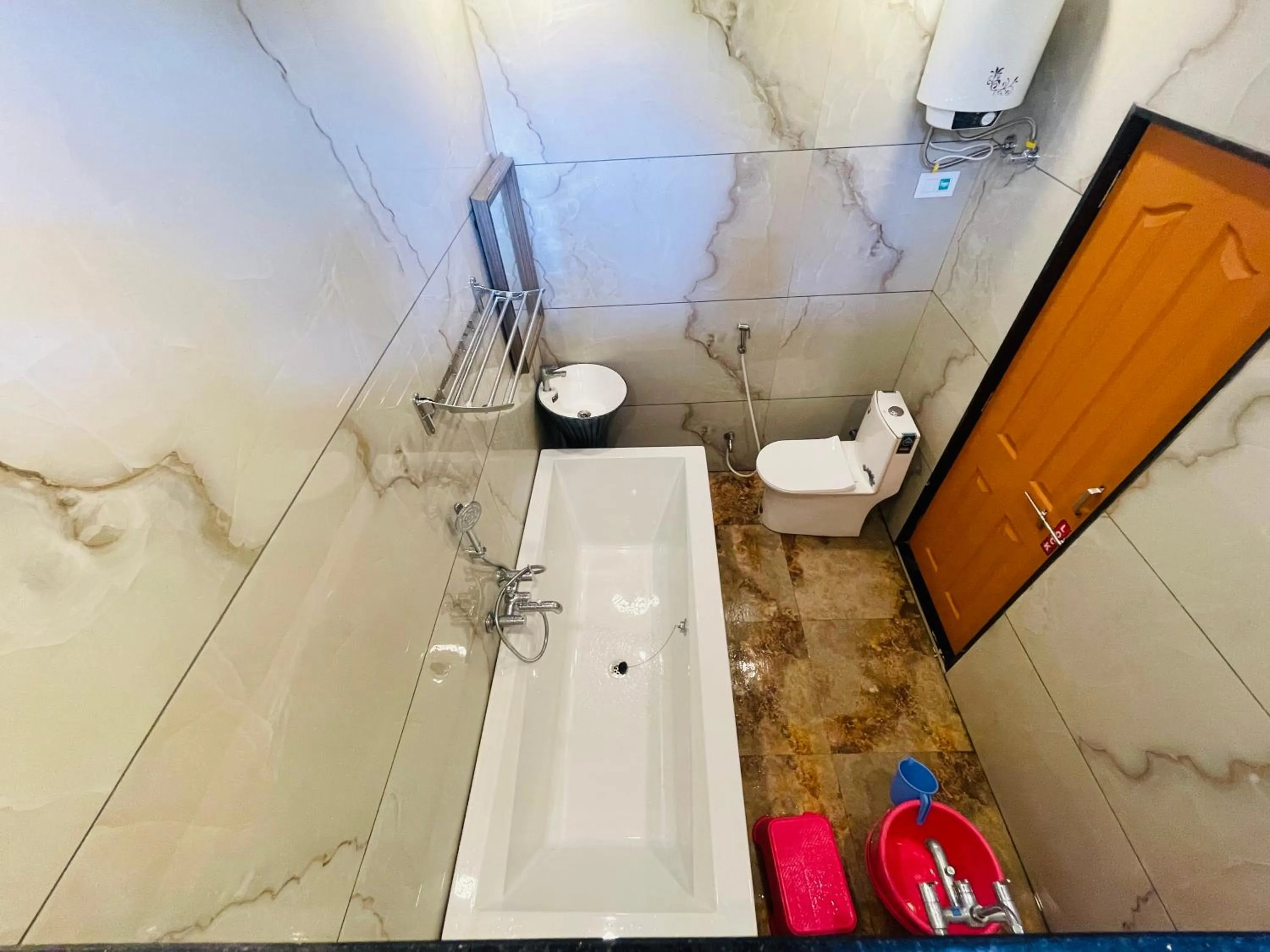 Shower in hotel saptarang residency panhala