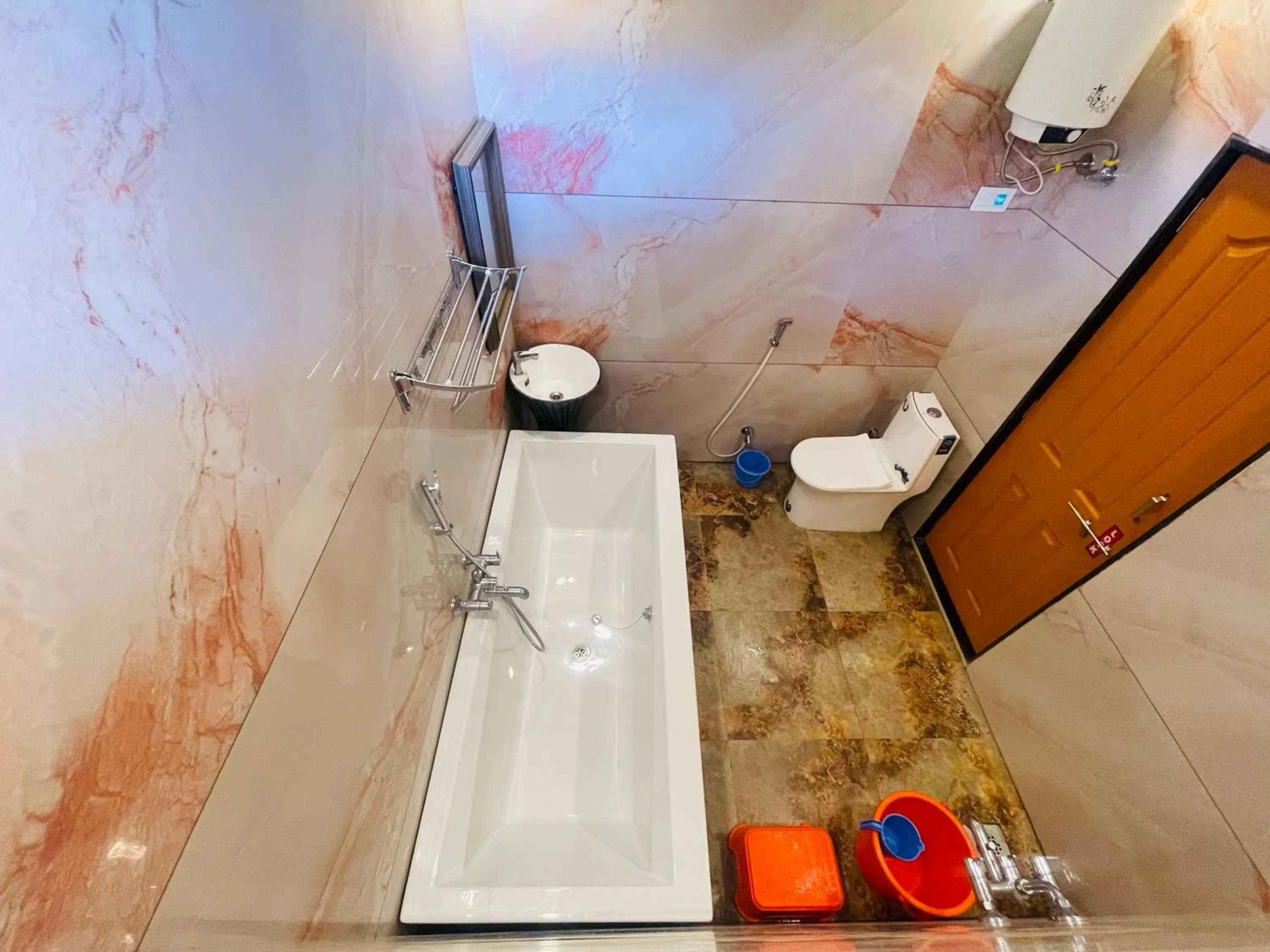 Shower in hotel saptarang residency panhala