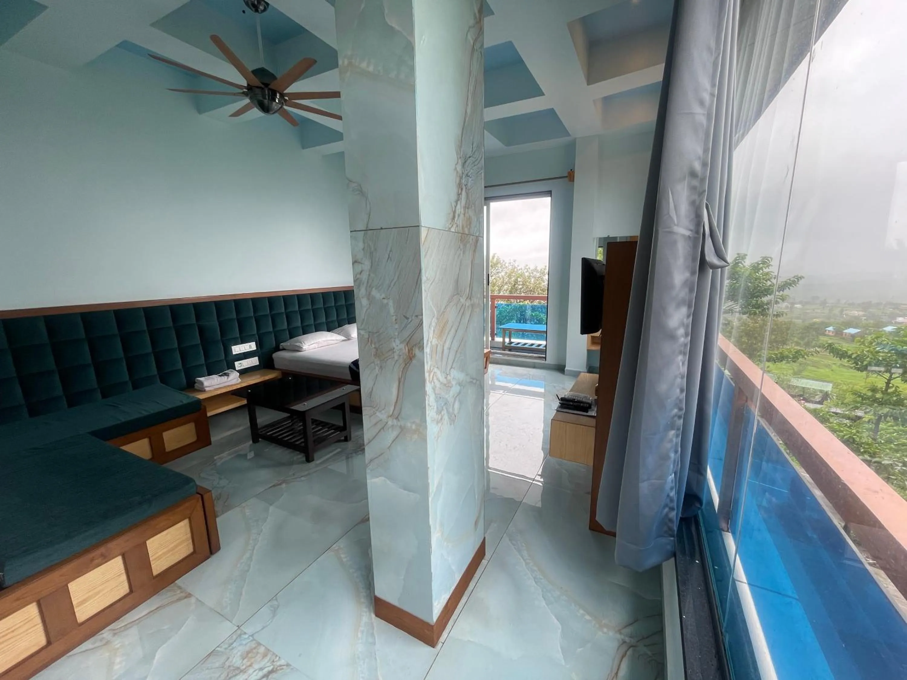 Bed in hotel saptarang residency panhala