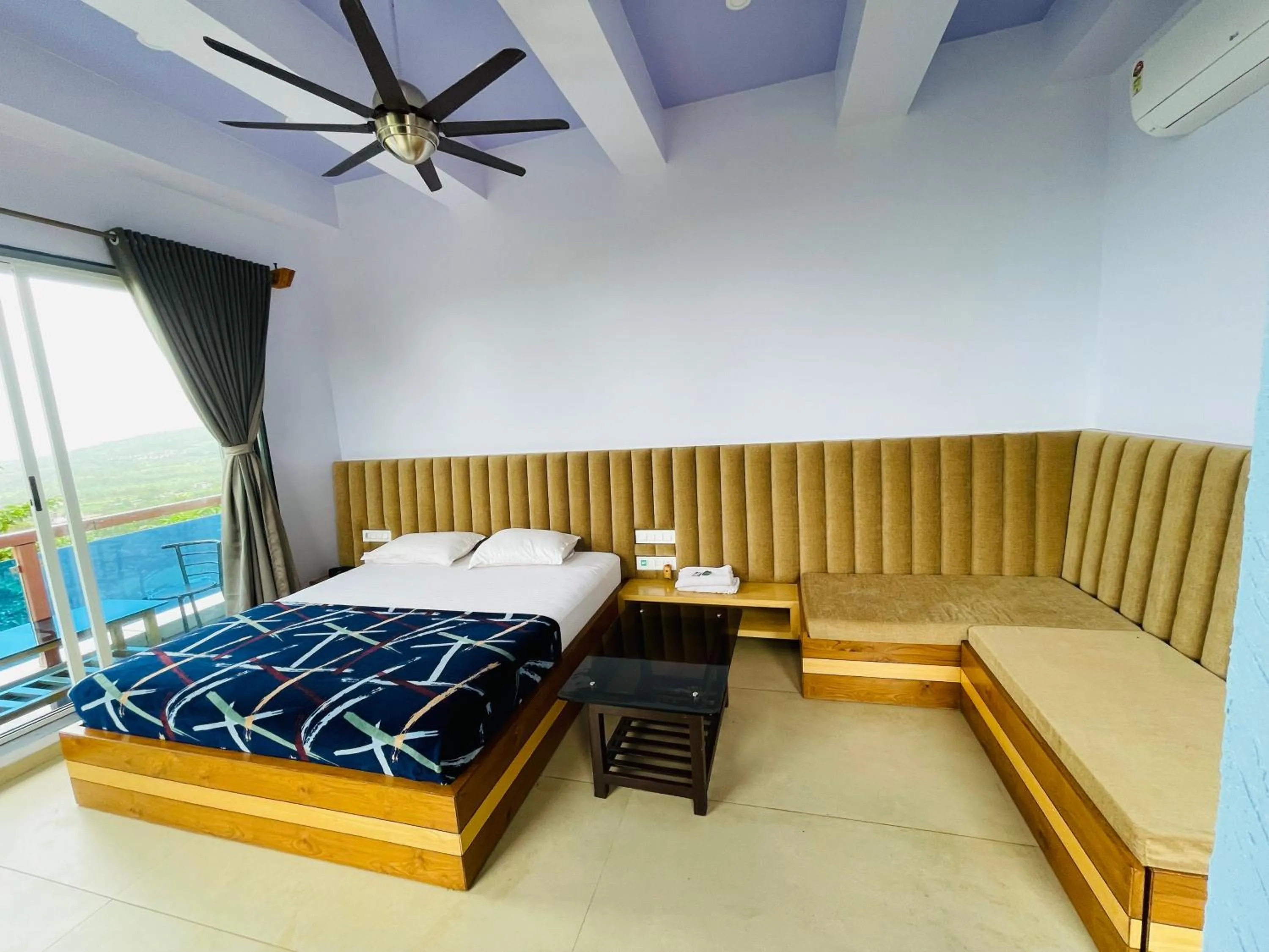 Bed in hotel saptarang residency panhala