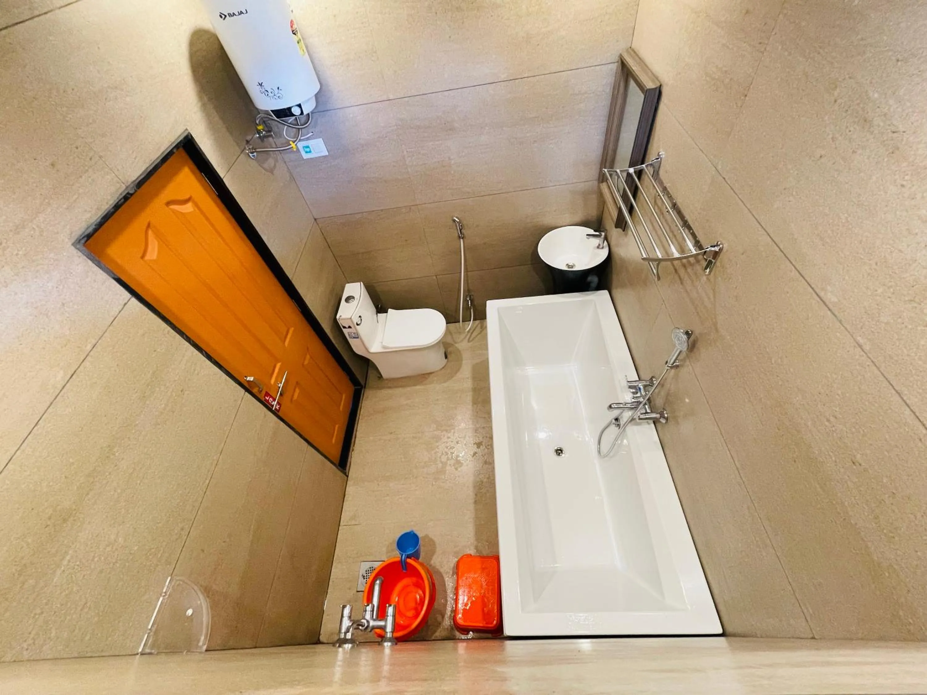 Shower in hotel saptarang residency panhala