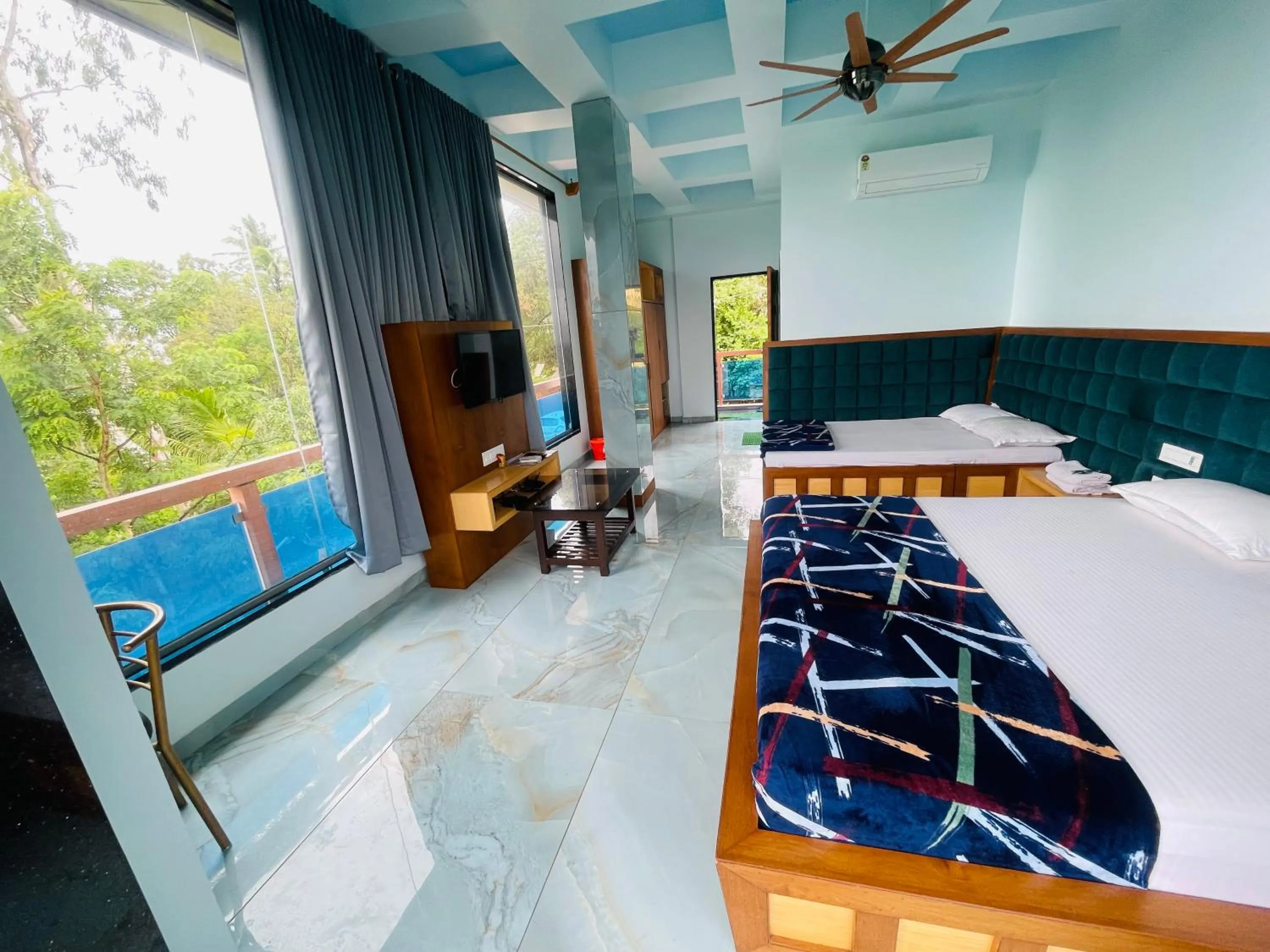 Bed in hotel saptarang residency panhala