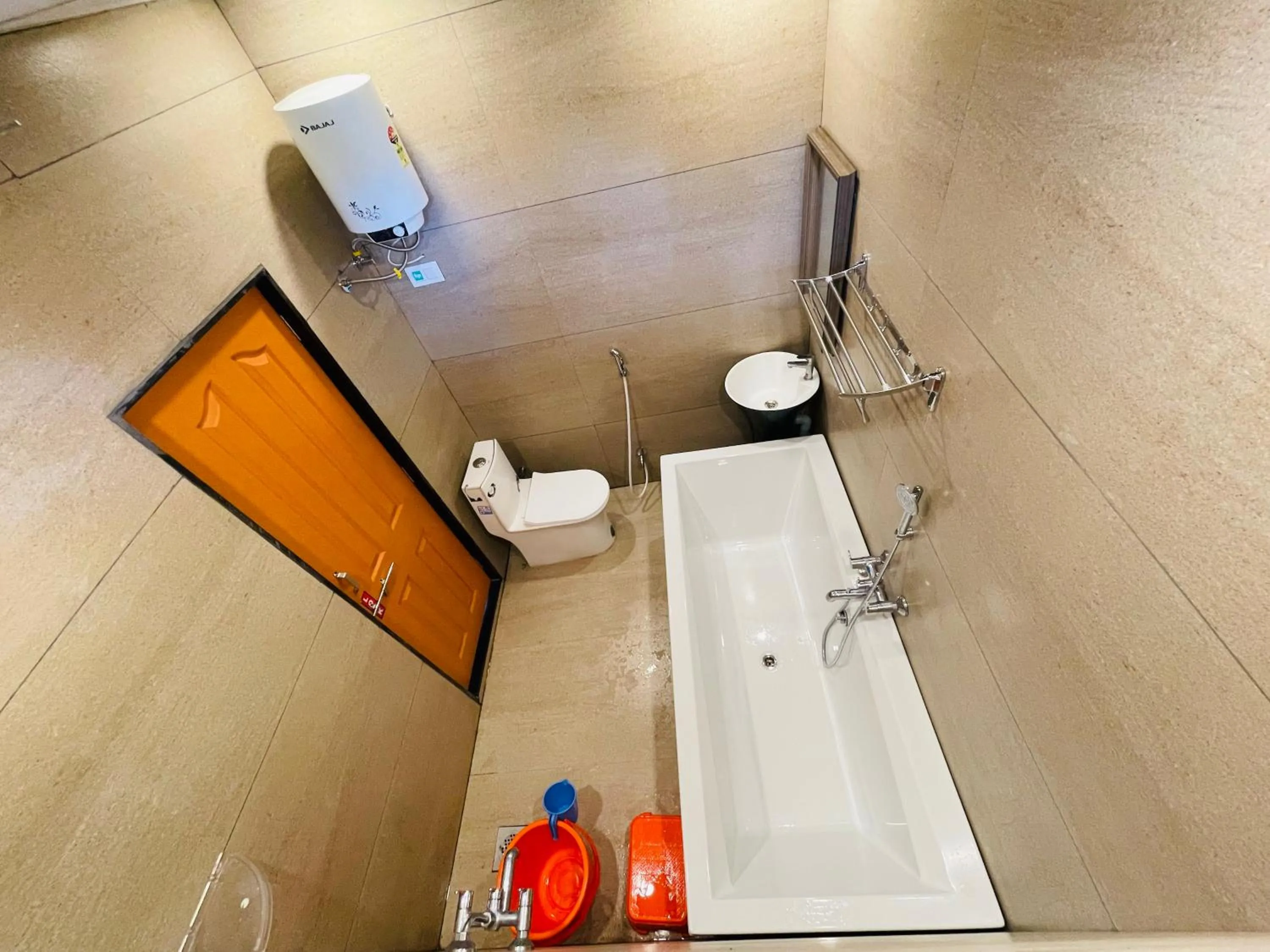 Shower in hotel saptarang residency panhala