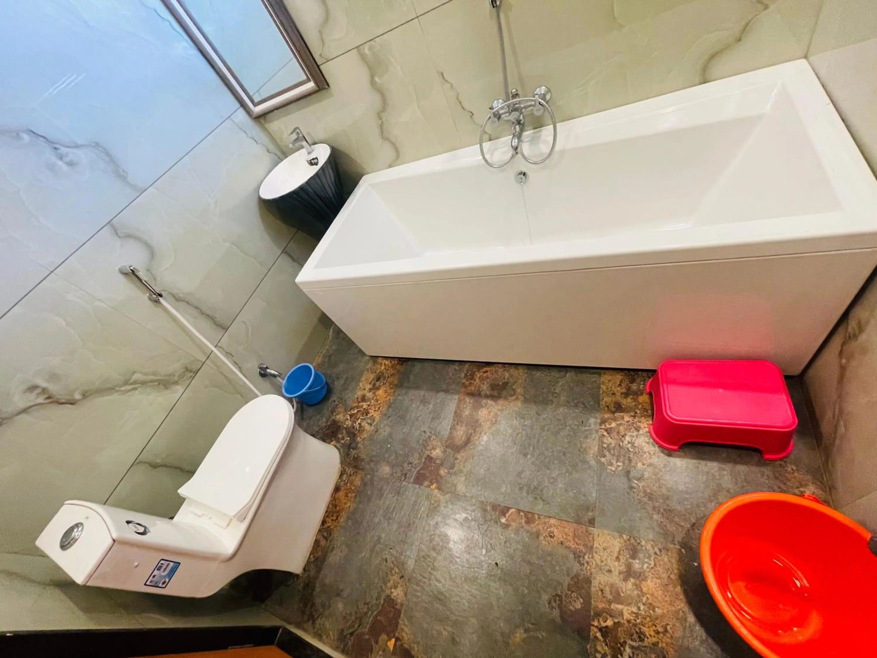 Shower in hotel saptarang residency panhala