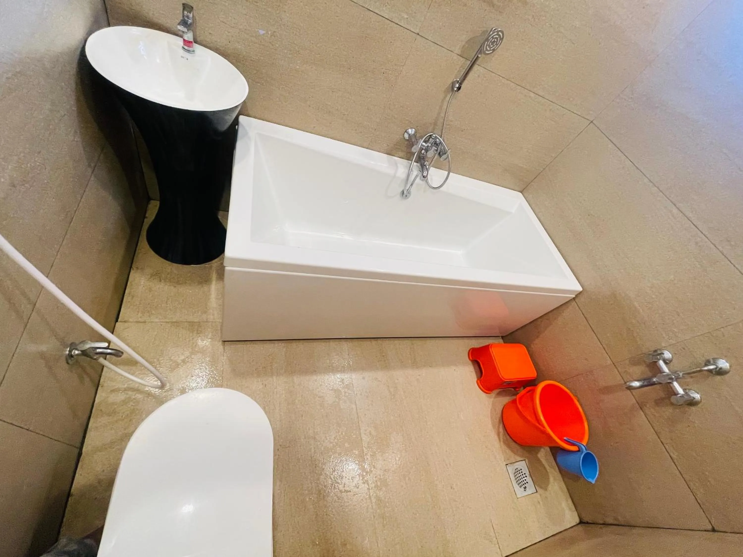 Shower in hotel saptarang residency panhala