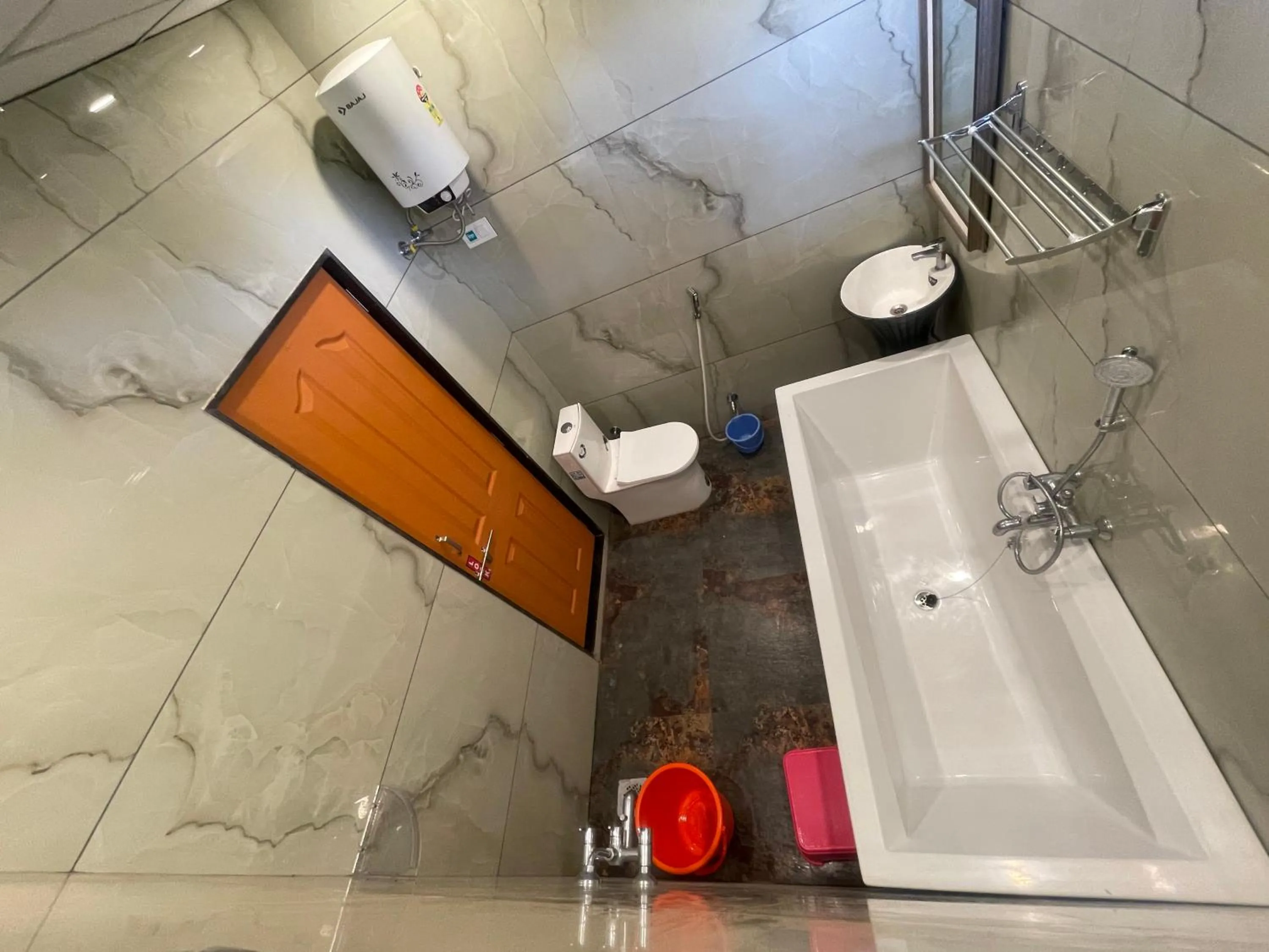 Shower in hotel saptarang residency panhala