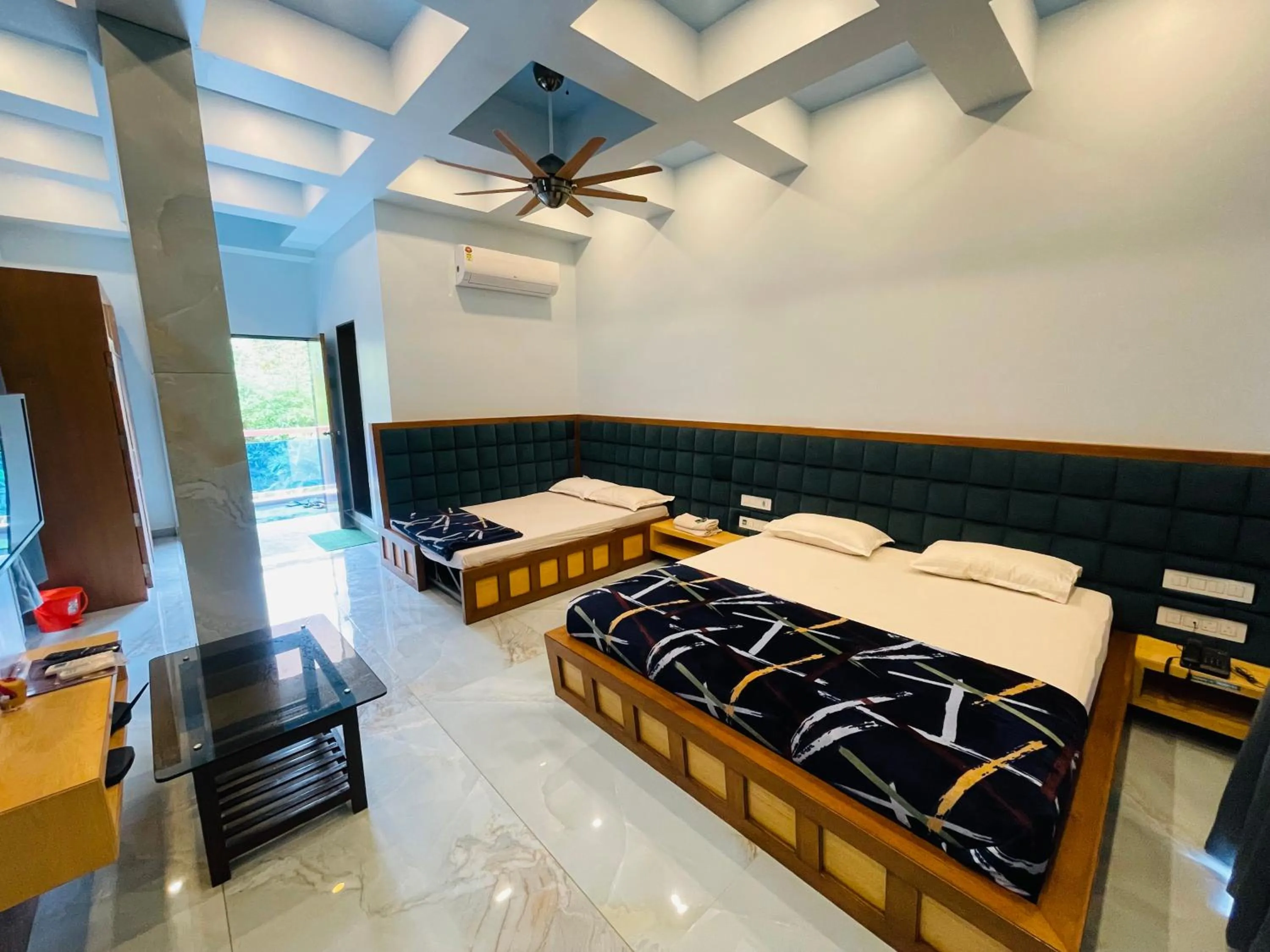 Bed in hotel saptarang residency panhala